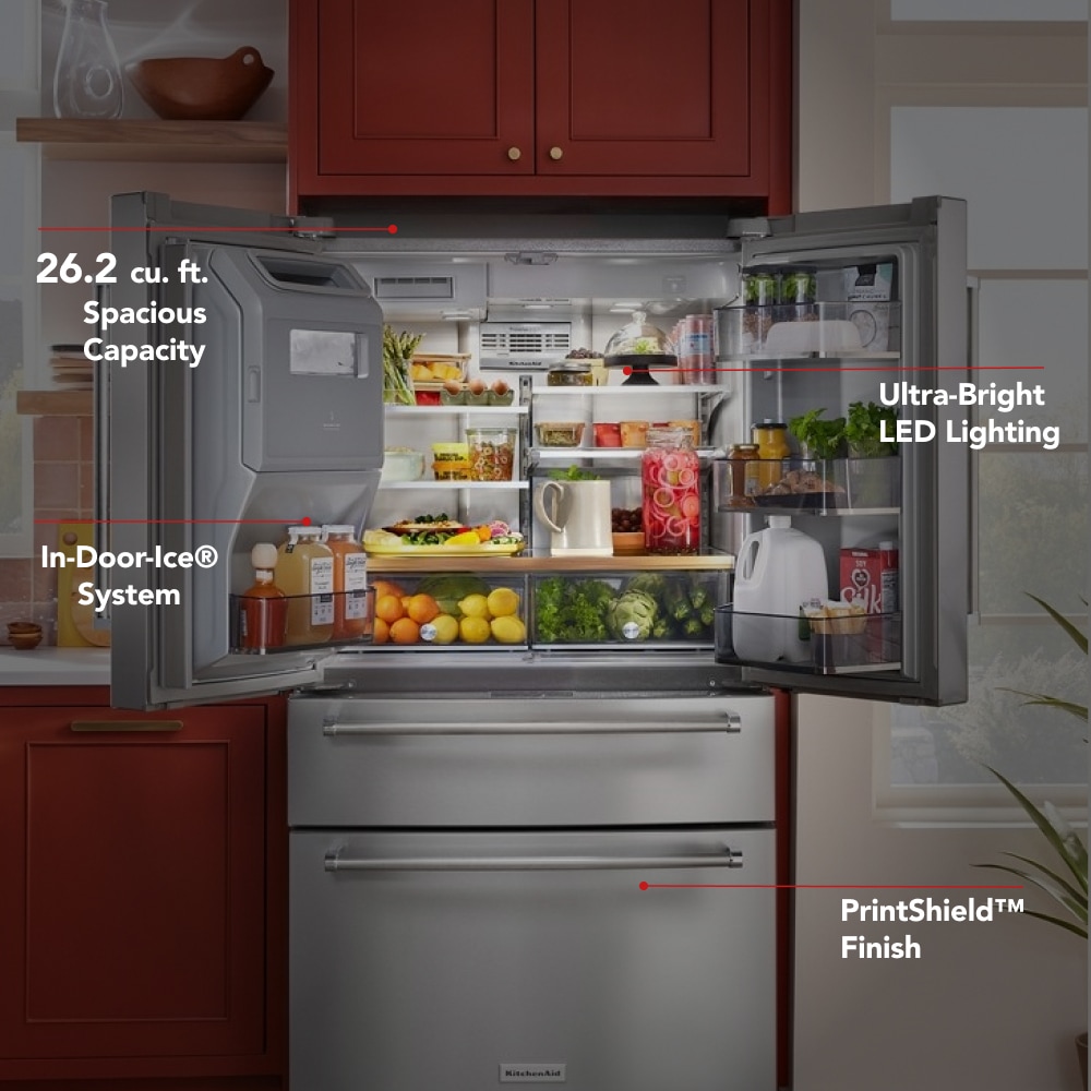 KitchenAid KRMF536RPS French-Door-Refrigerators - View #4