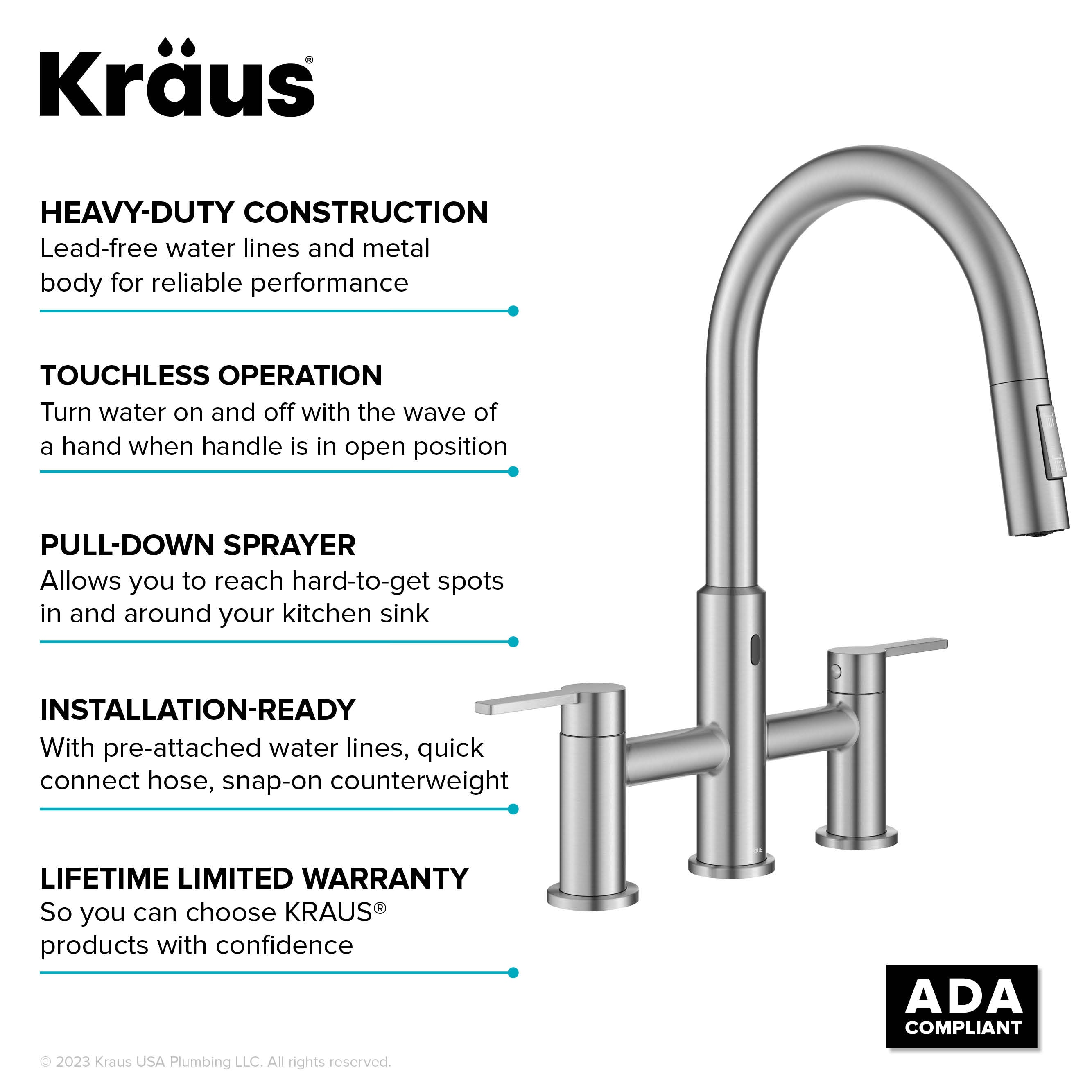 Kraus KSF-3122SFS Kitchen-Faucets - View #8