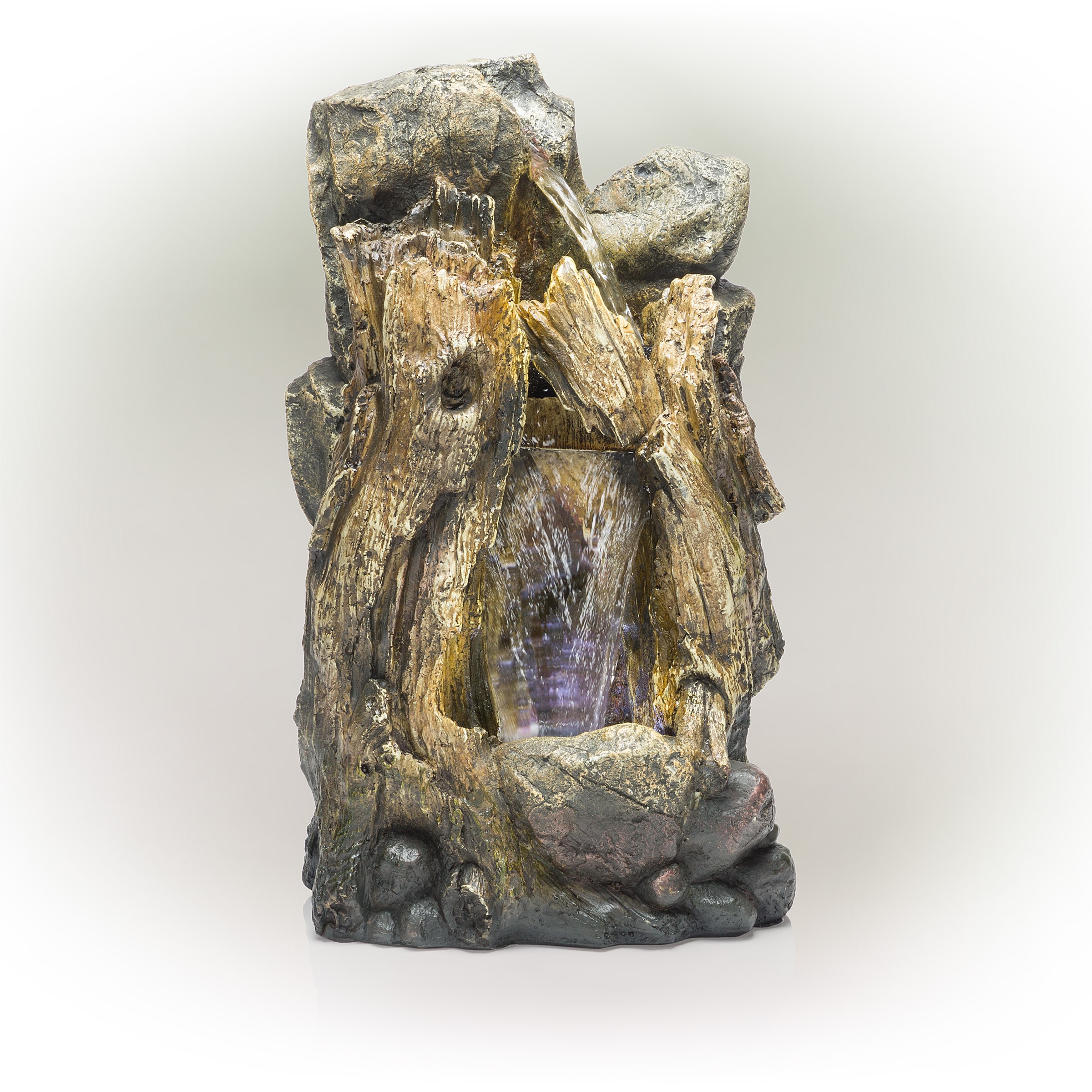Alpine Corporation WIN270S 22-Inches H Resin Water Tiered Outdoor Fountain Pump Included