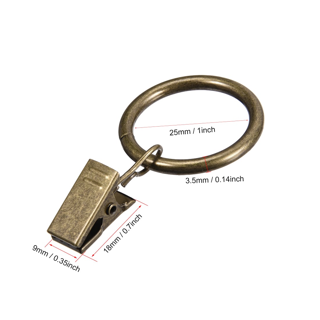 Unique Bargains S25093001UX7550 Curtain-Rings - View #2