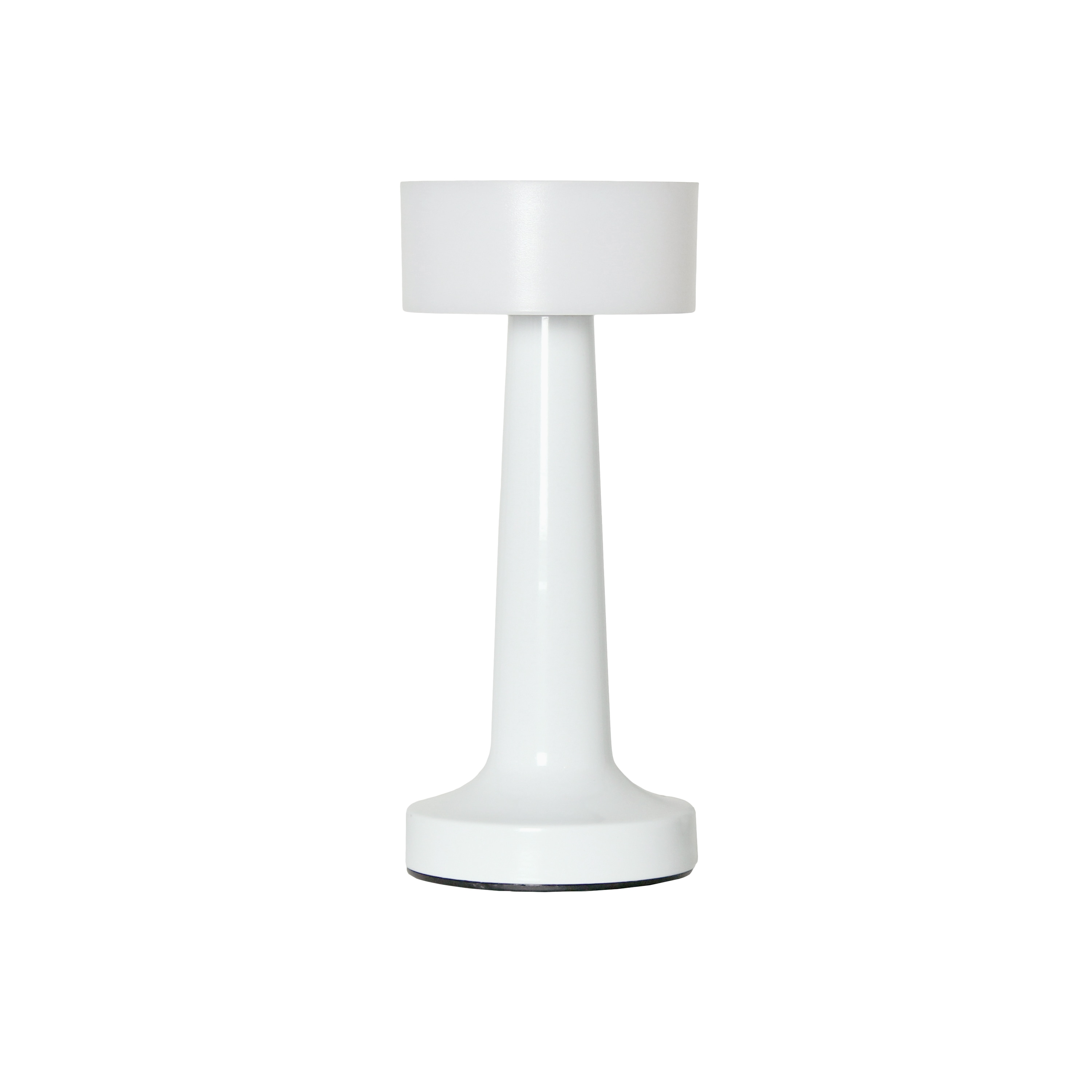 Simple Designs LD1082-WHT Mushroom Magic 8.5-in White Touch Standard Desk Lamp with Metal Shade