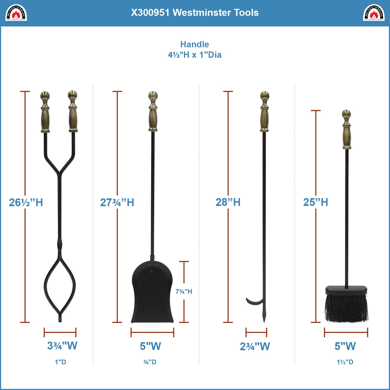 Minuteman International X300951 Fireplace-Tools - View #2