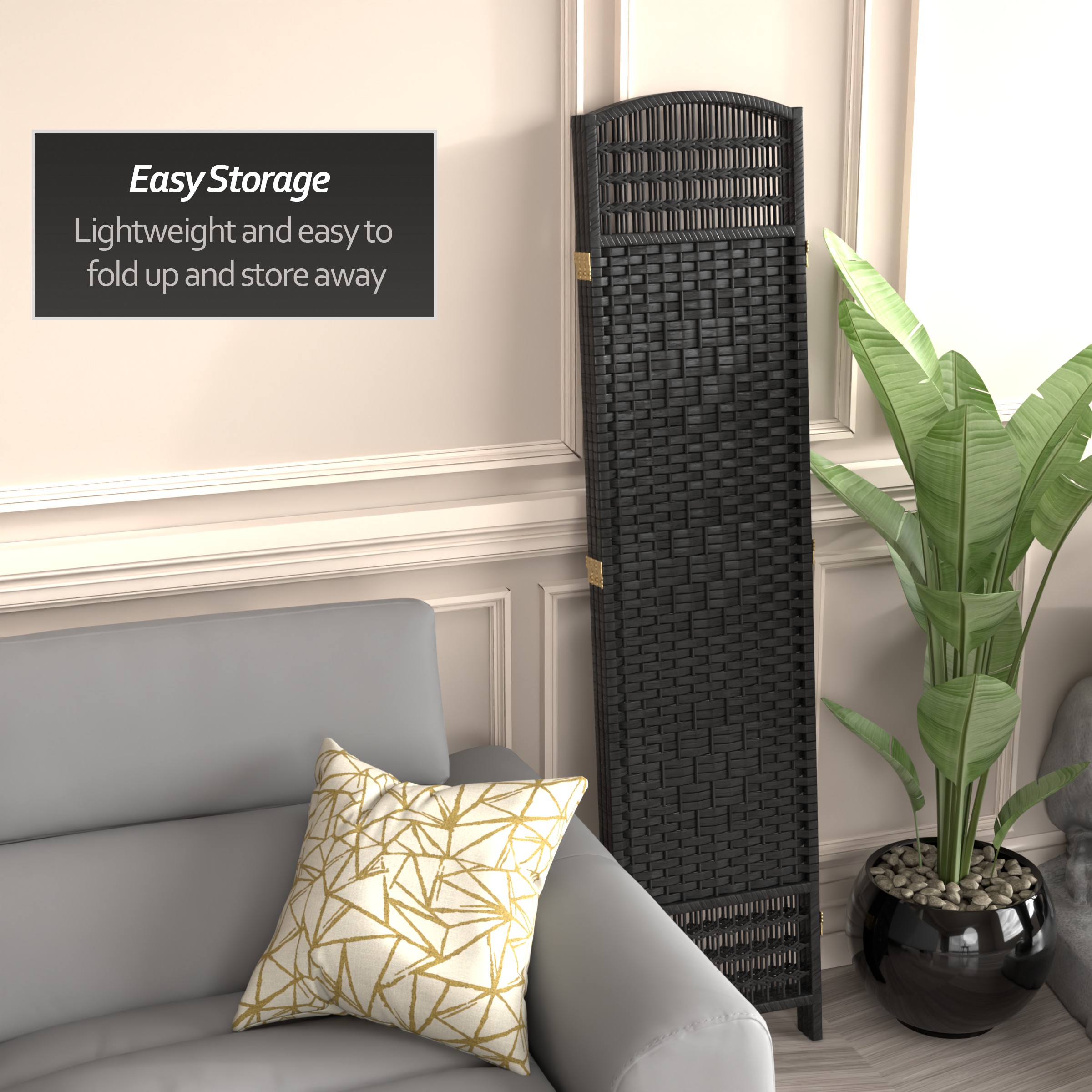 Red Lantern FB-DMND-BLK-3P Indoor-Privacy-Screens - View #4