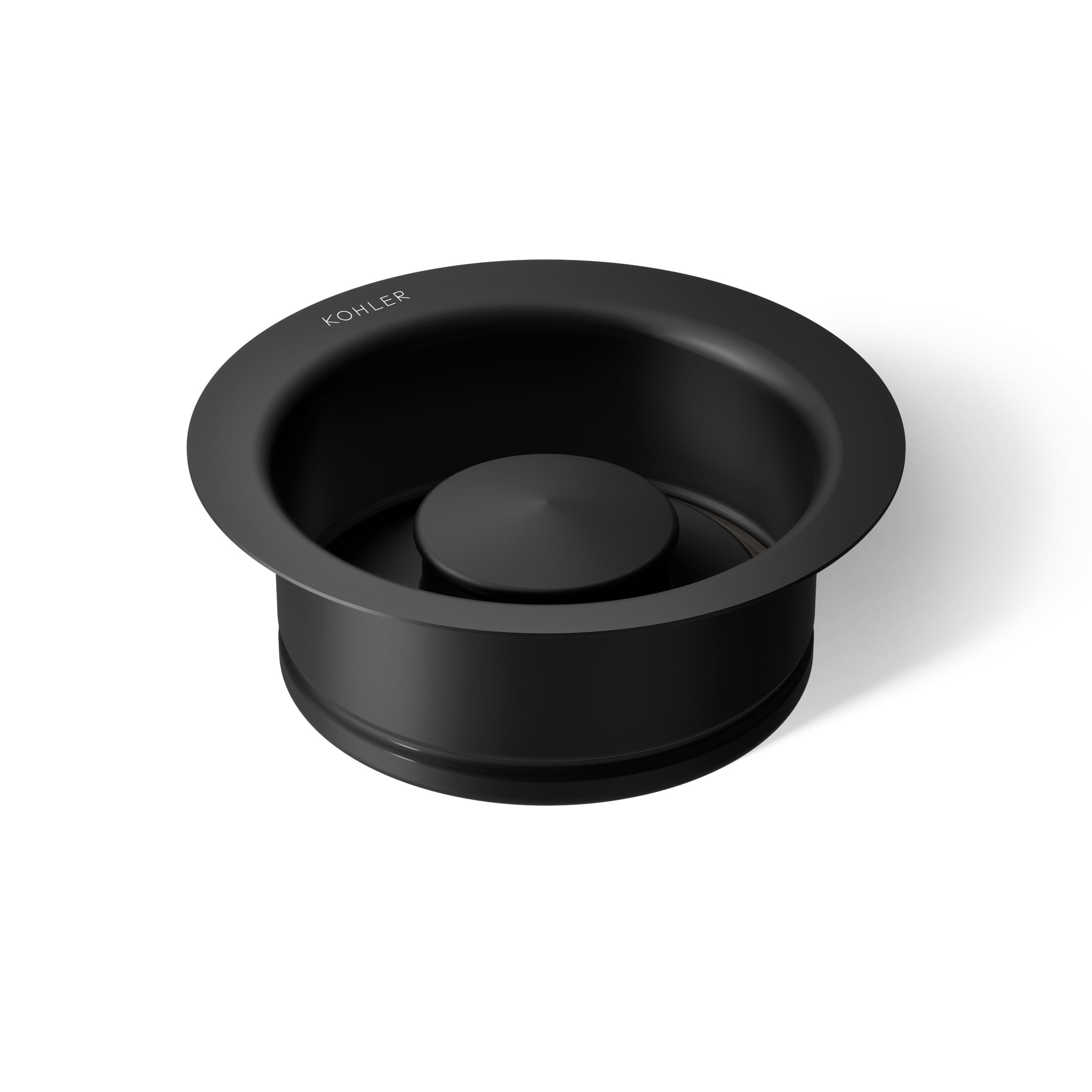 KOHLER - 4.44-in Matte Black Metal Garbage Disposal Trim set