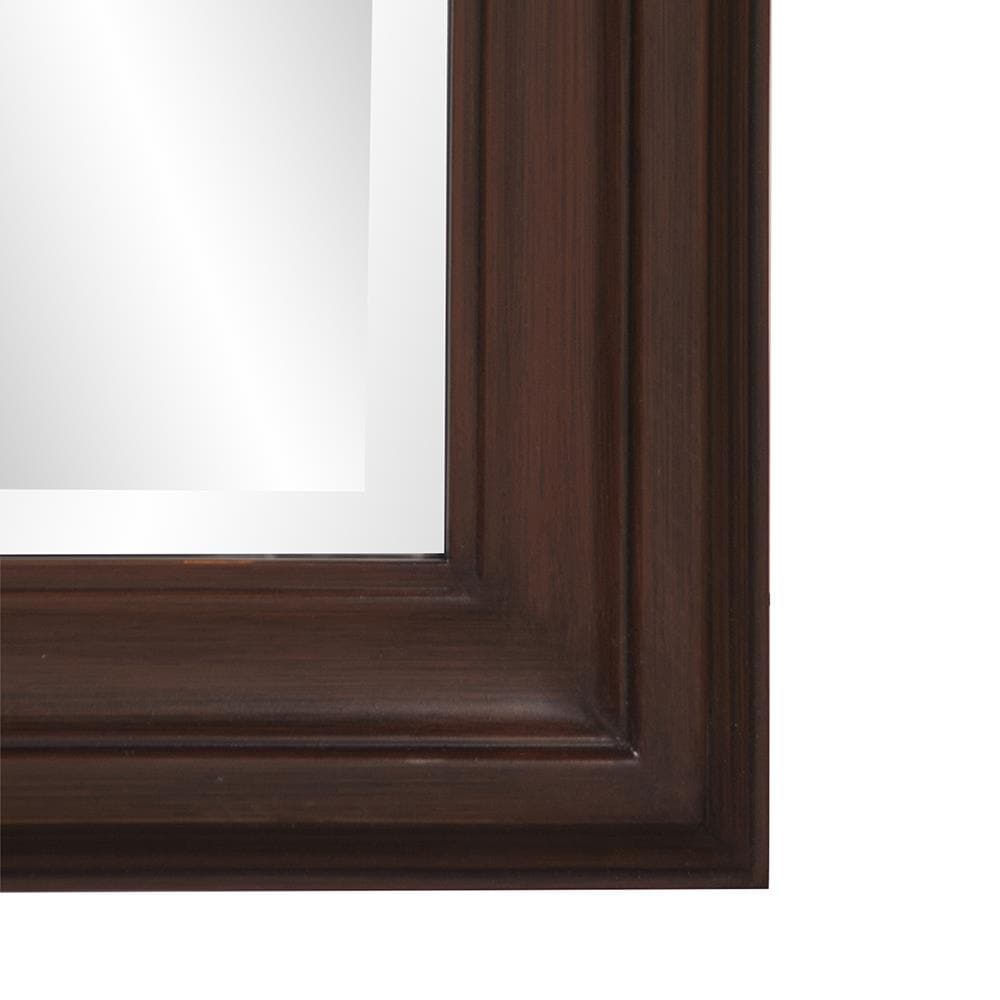 George Chocolate Brown Wood Framed Full Length Mirror