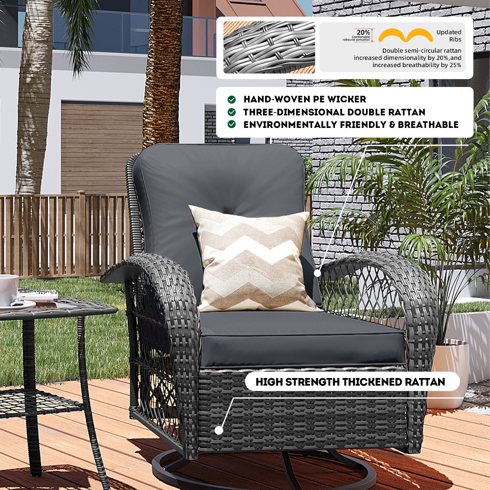 Patio Watcher LHY-Y-BEIGE-CJ Patio-Conversation-Sets - View #7