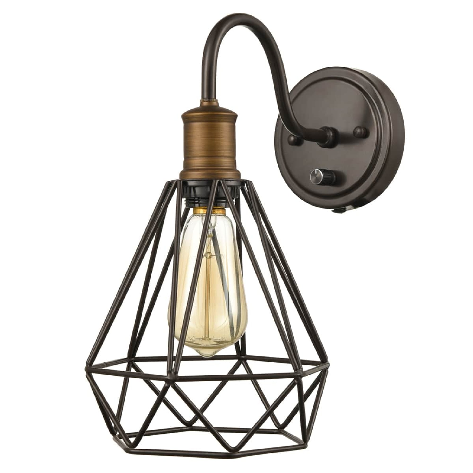 Barn Light Antique Bronze Industrial Wall Sconce Set