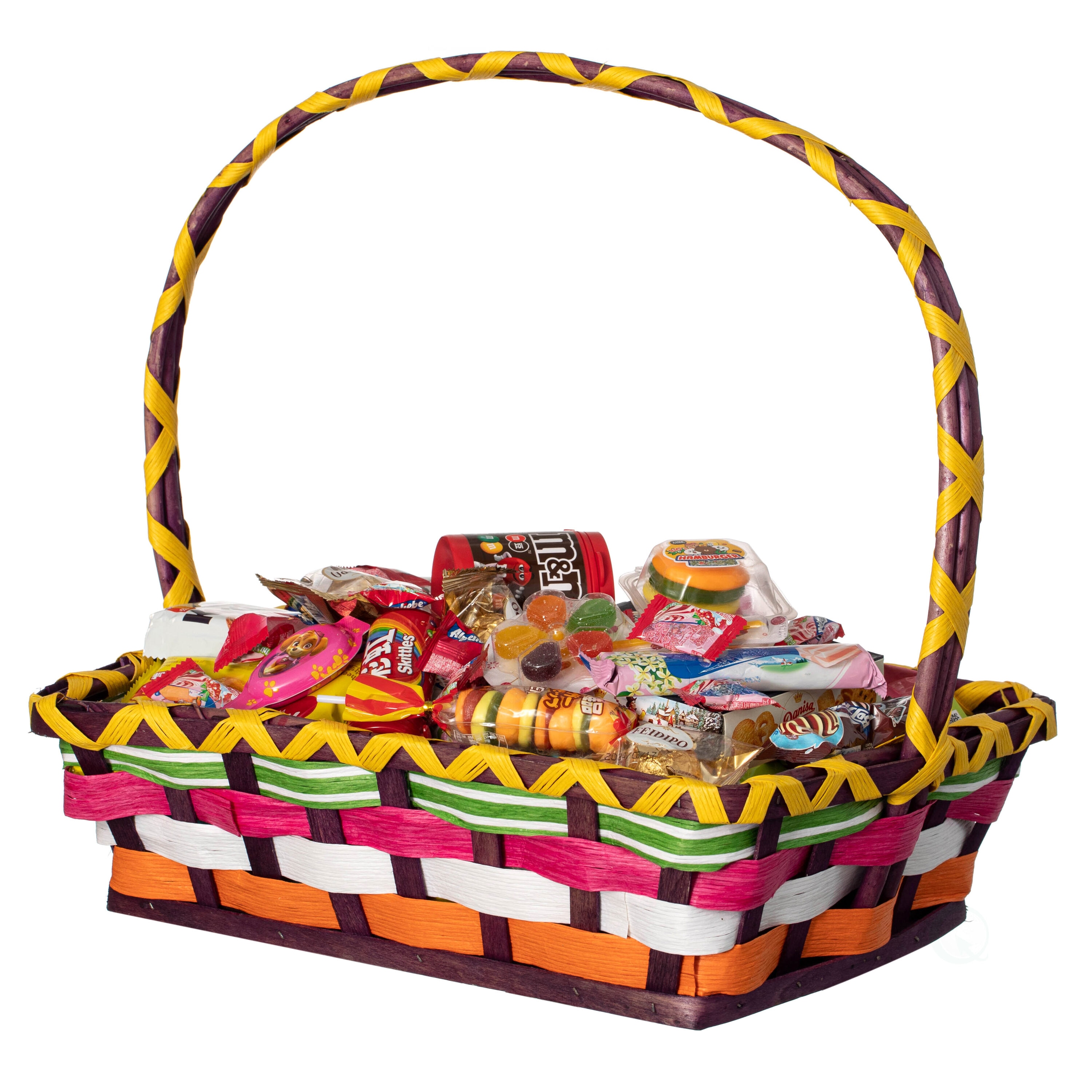 Wickerwise QI004722 ( 15.75-in W x 14.5-in H x 11.75-in D ) Multi Color Wood Stackable Basket