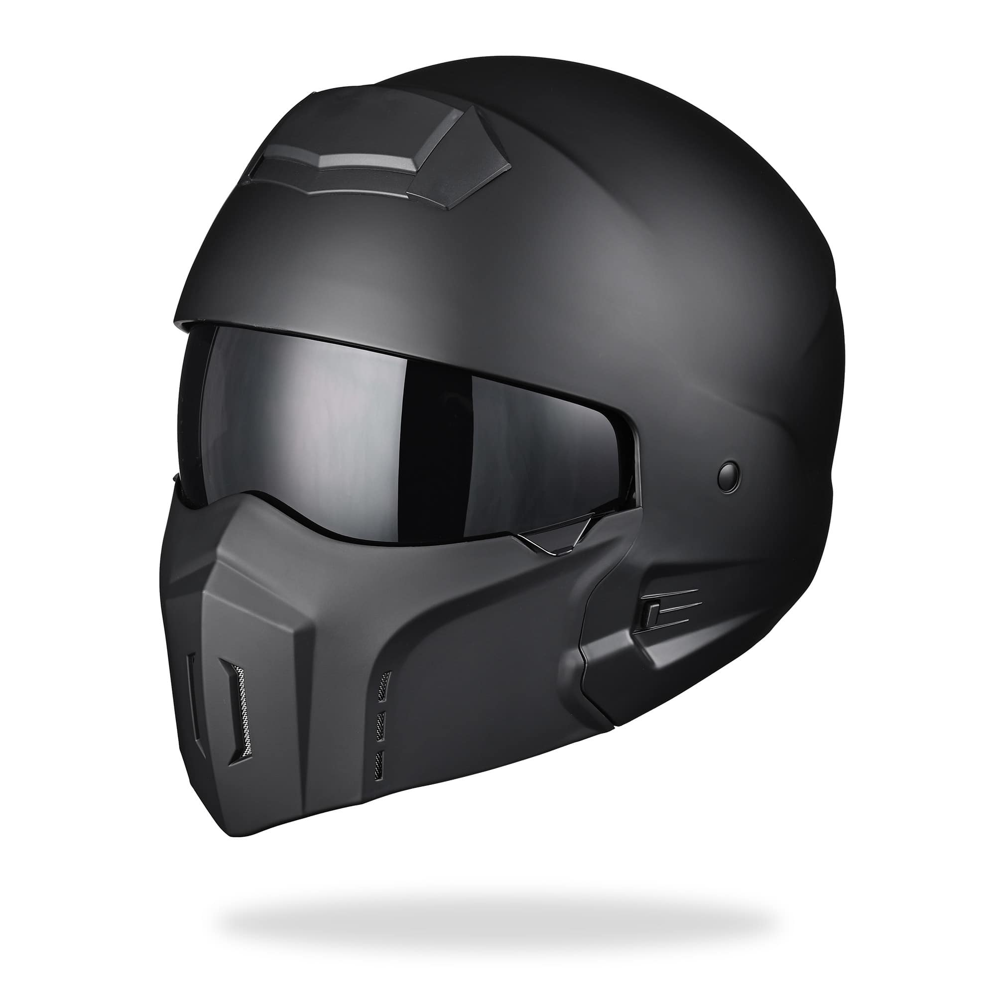 Yescom 33HEL014-881L-06-LO AHR Motorcycle Helmet Open Face Detachable Chin Guard Visor DOT Approved L