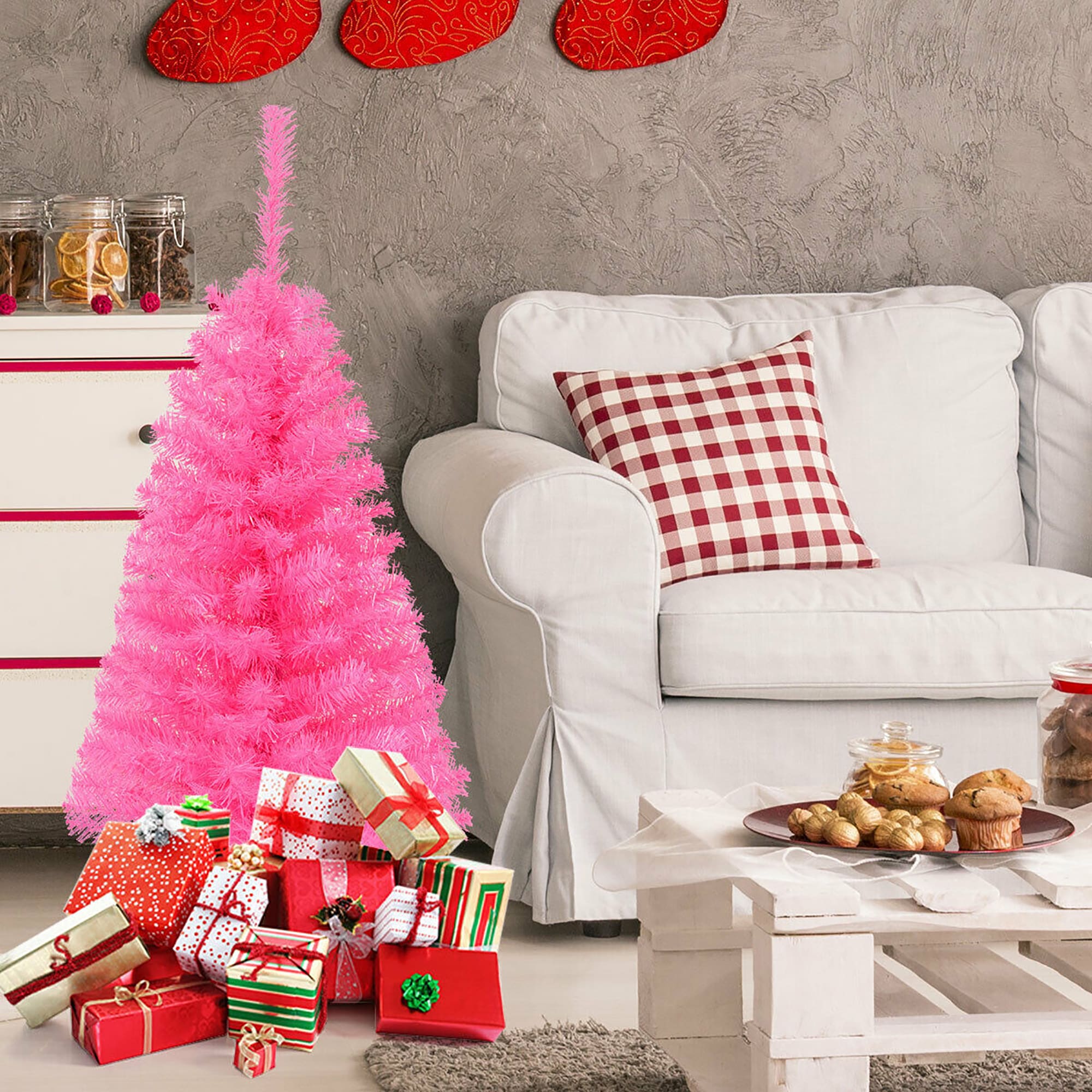 Costway CM22790 Artificial-Christmas-Trees - View #5