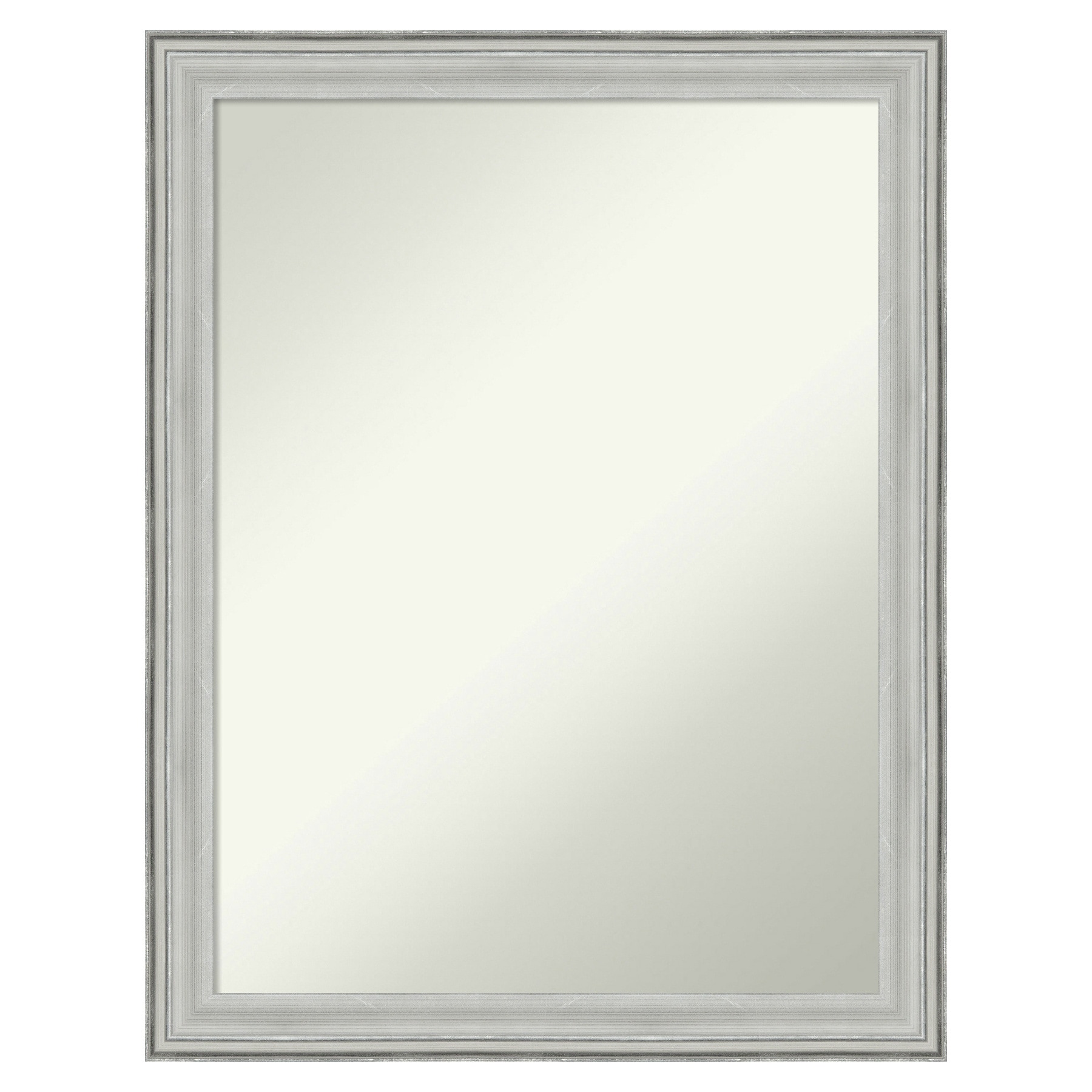 Amanti Art A17005546849 Bel Volto Silver Frame 21-Inches W x 27-Inches H Square Bel Volto Silver Framed Wall Mirror