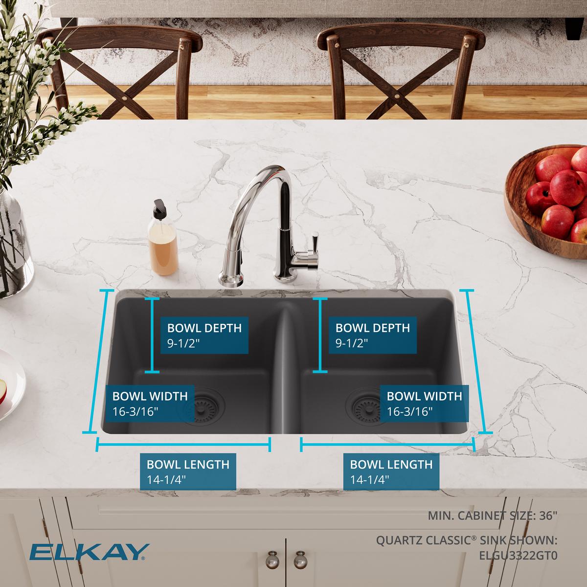 Elkay ELGU3322GT0 Kitchen-Sinks - View #4