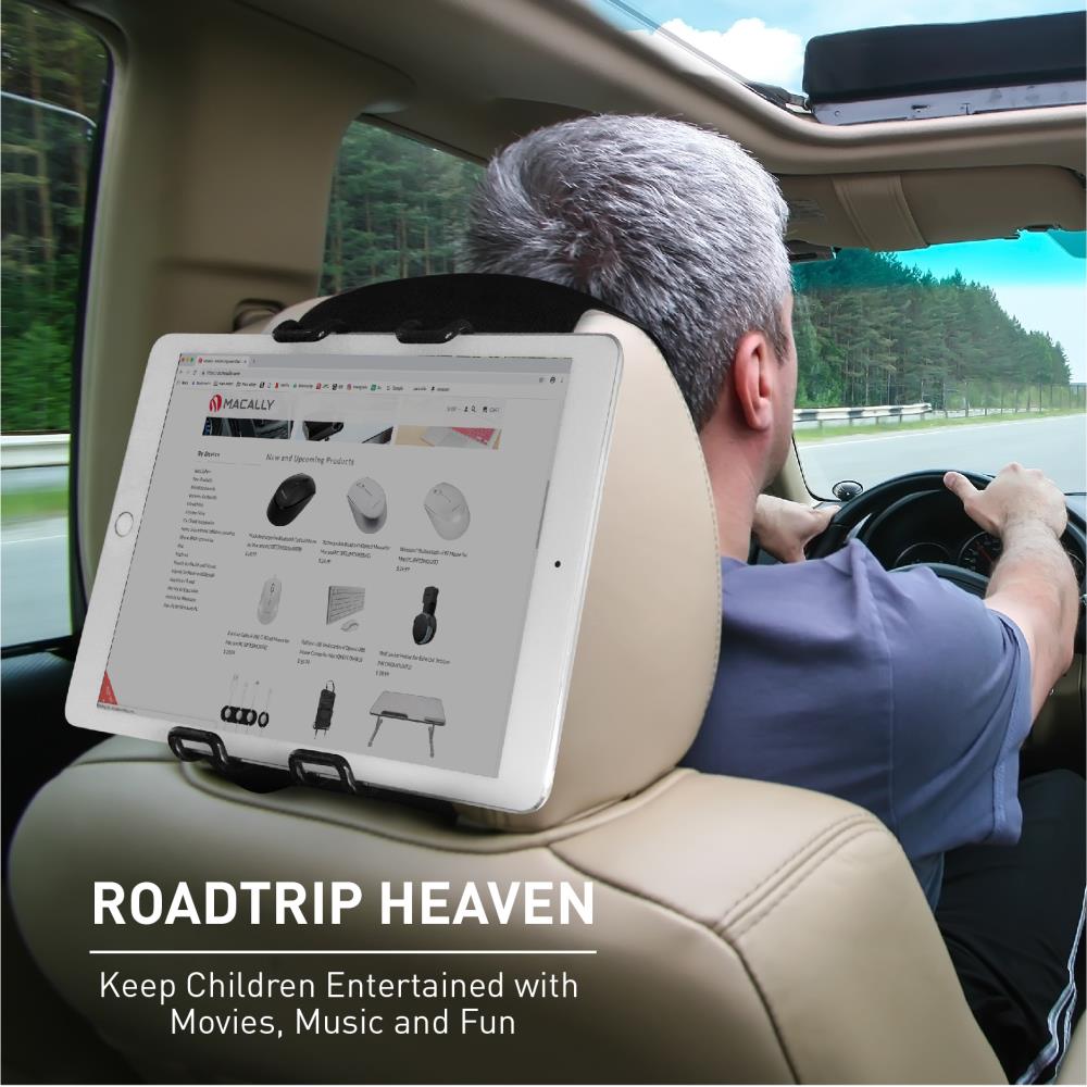 Universal Tablet Holder Design for In-car, Rear-seat Entertainment