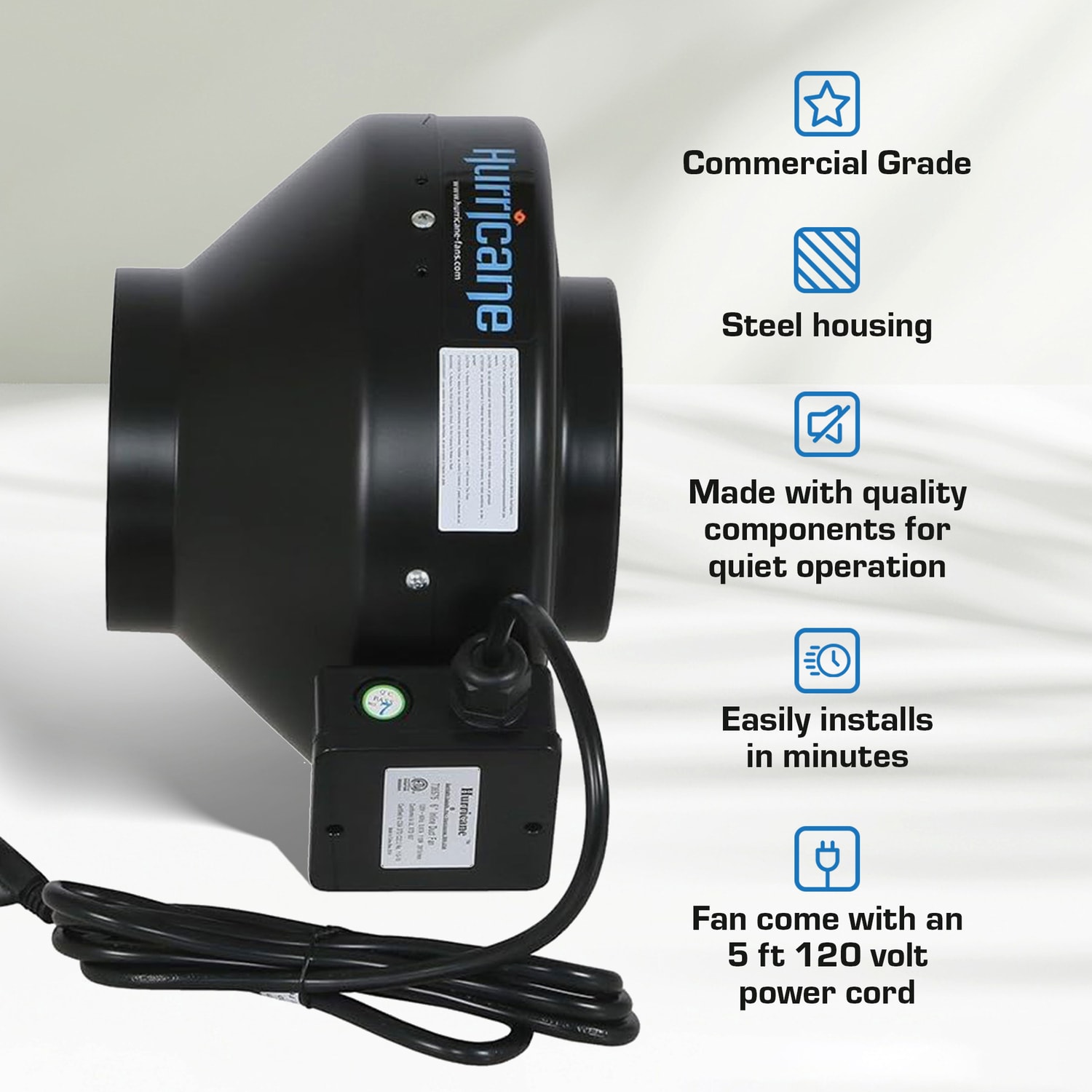 Hurricane 326945 Wall-Mounted-Fans - View #3