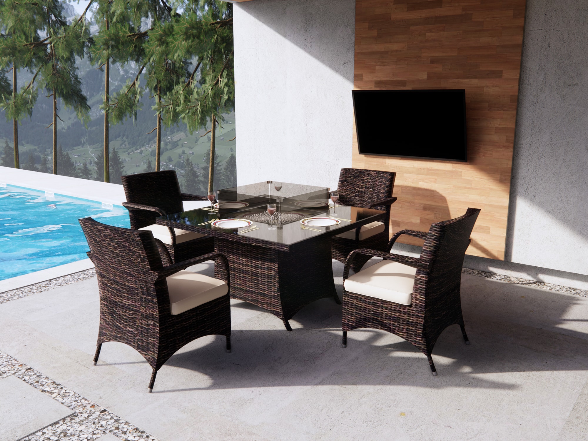 Moda Furnishings MOG-1104-1122 Patio-Dining-Sets - View #2