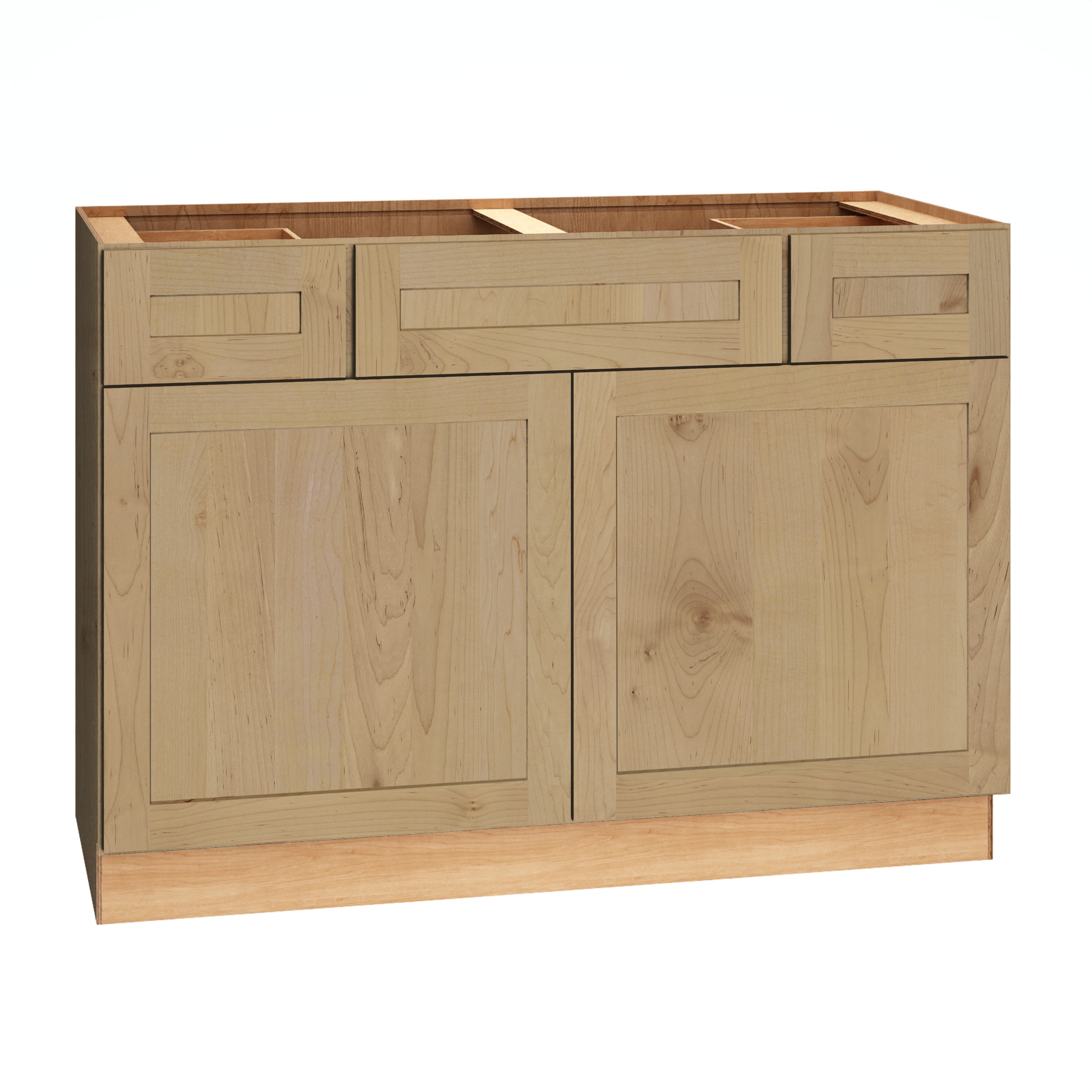 Diamond Express 331 2VSD483421CS Jamestown 48-in Coastline Brown Bathroom Vanity Base Cabinet without Top