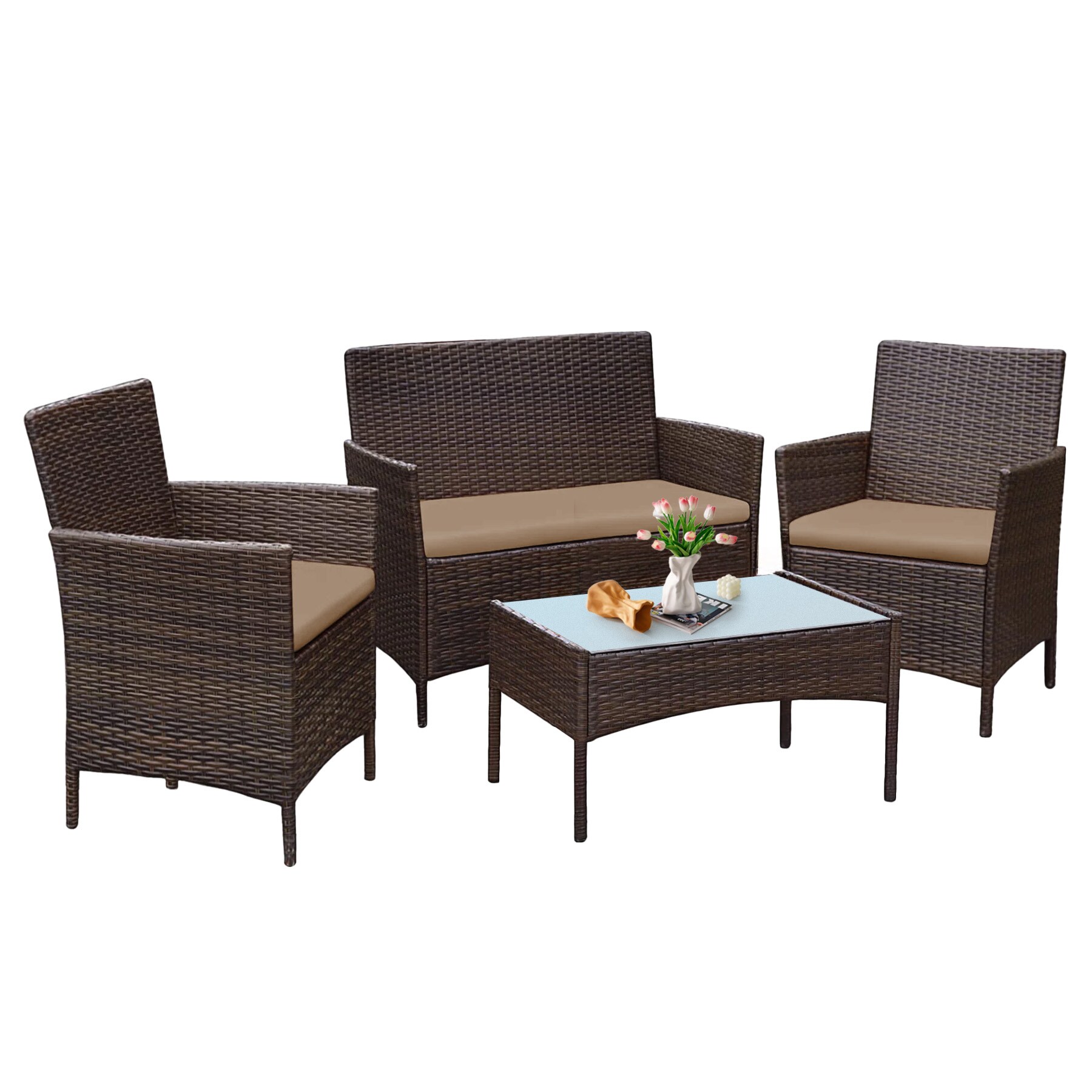 Grearden HZNF610-BR Patio-Conversation-Sets - View #2