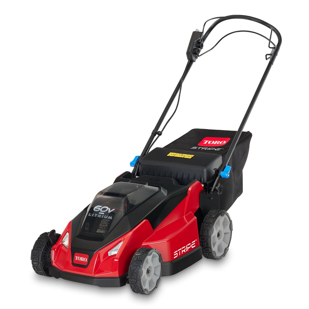 Toro Stripe 60-volt Max 21-in Cordless Self-propelled Lawn Mower 7.5 Ah  (1-Battery and Charger Included) in the Cordless Electric Push Lawn Mowers  department at