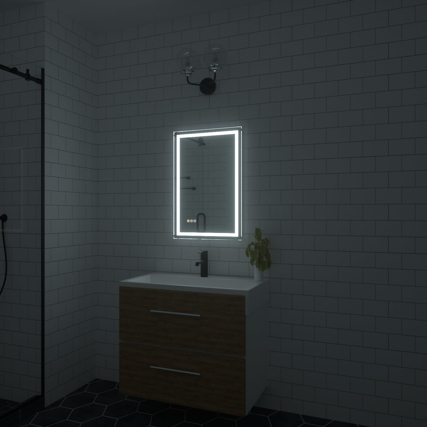 Bayfeve BFKF-2030D4-MIR Framed-Bath-Mirrors - View #20