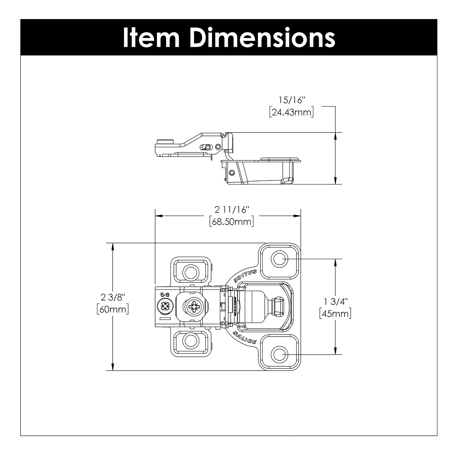 Hickory Hardware HH075218-14 Cabinet-Hinges - View #5