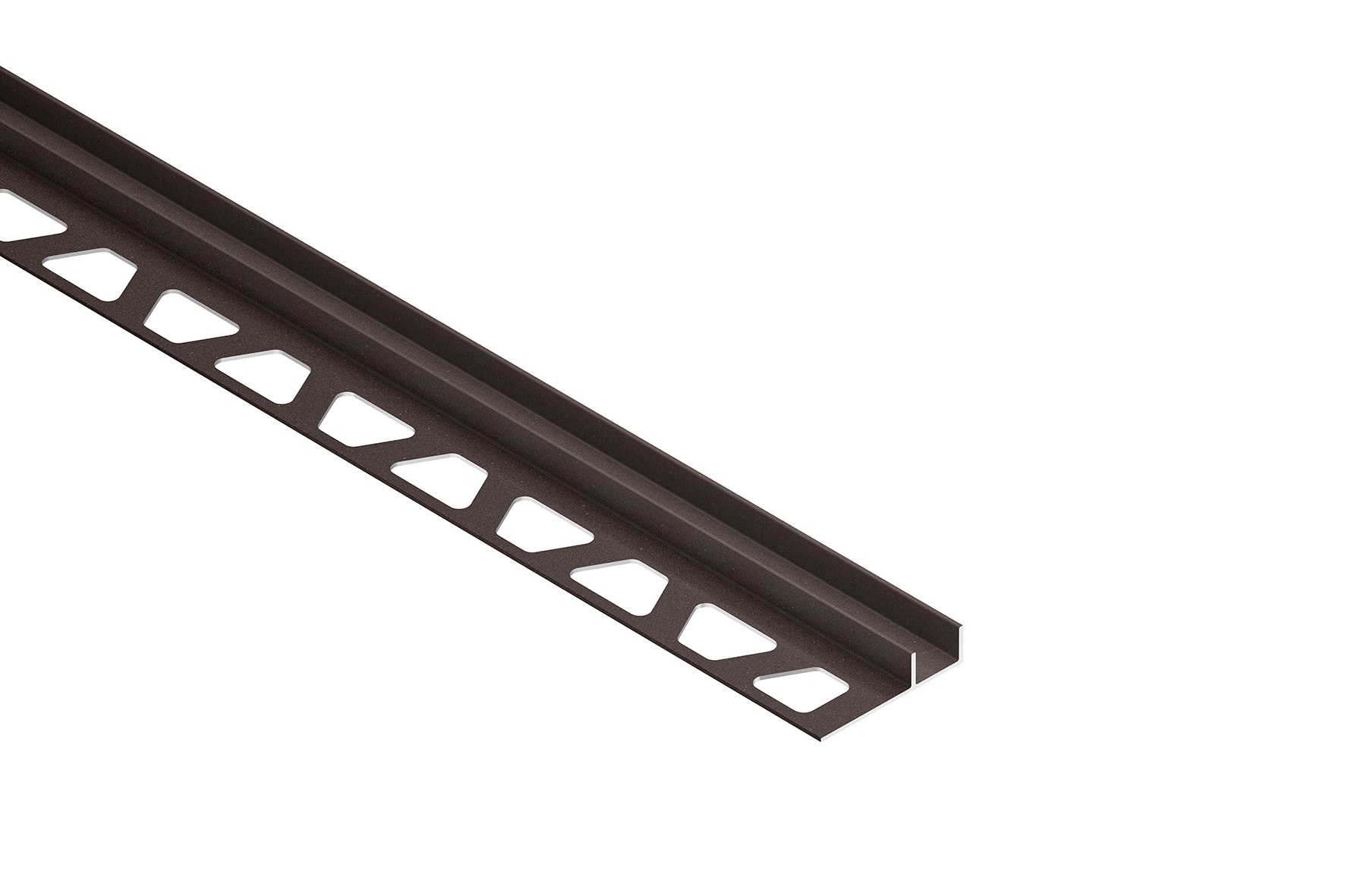 Schluter Systems SG80TSOB12 Deco-SG 0.313-in W x 98.5-in L Bronze textured color-coated aluminum Aluminum Shadow gap Tile Edge Trim