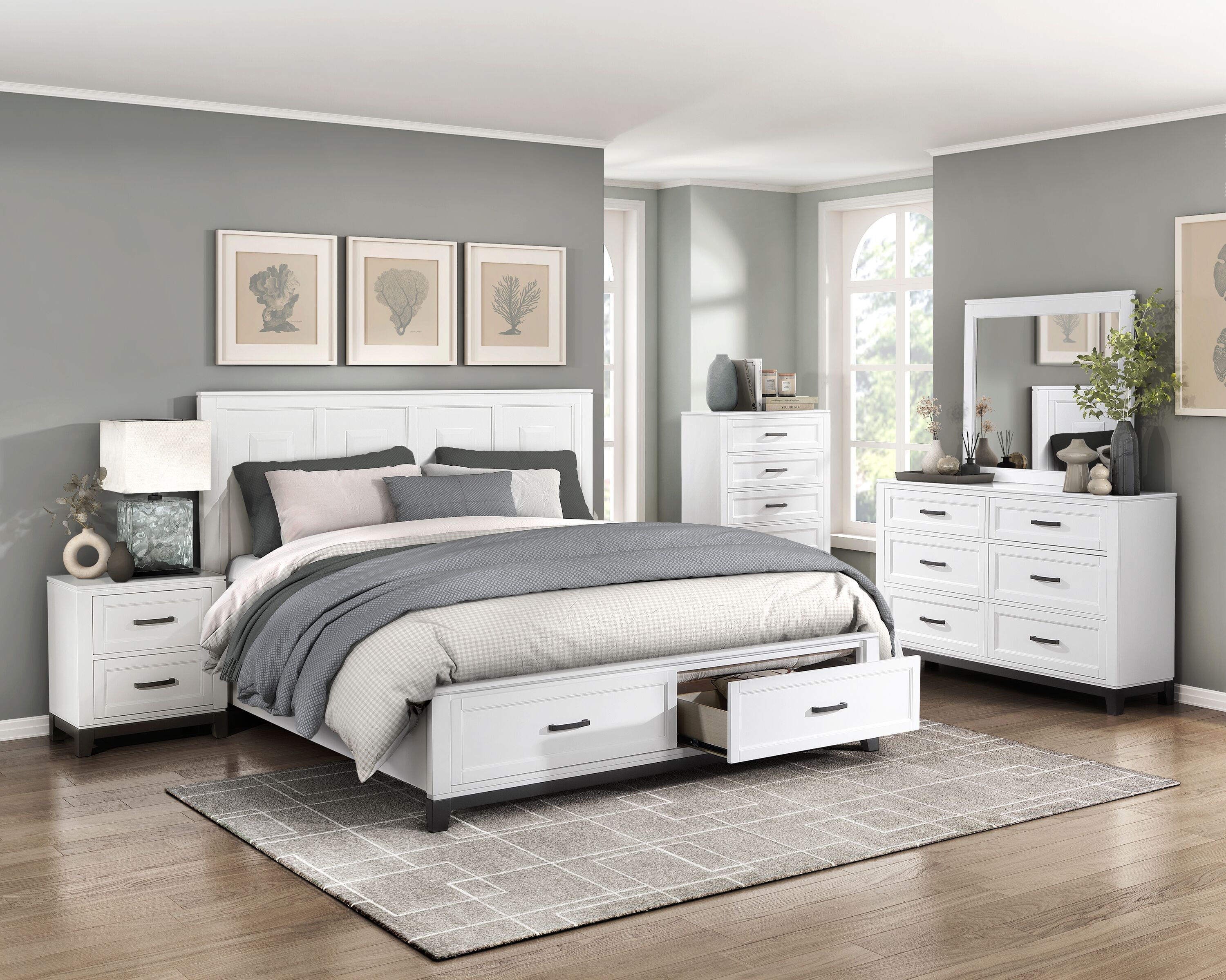 GLANZEND 6514NCW48 nightstands - View #4