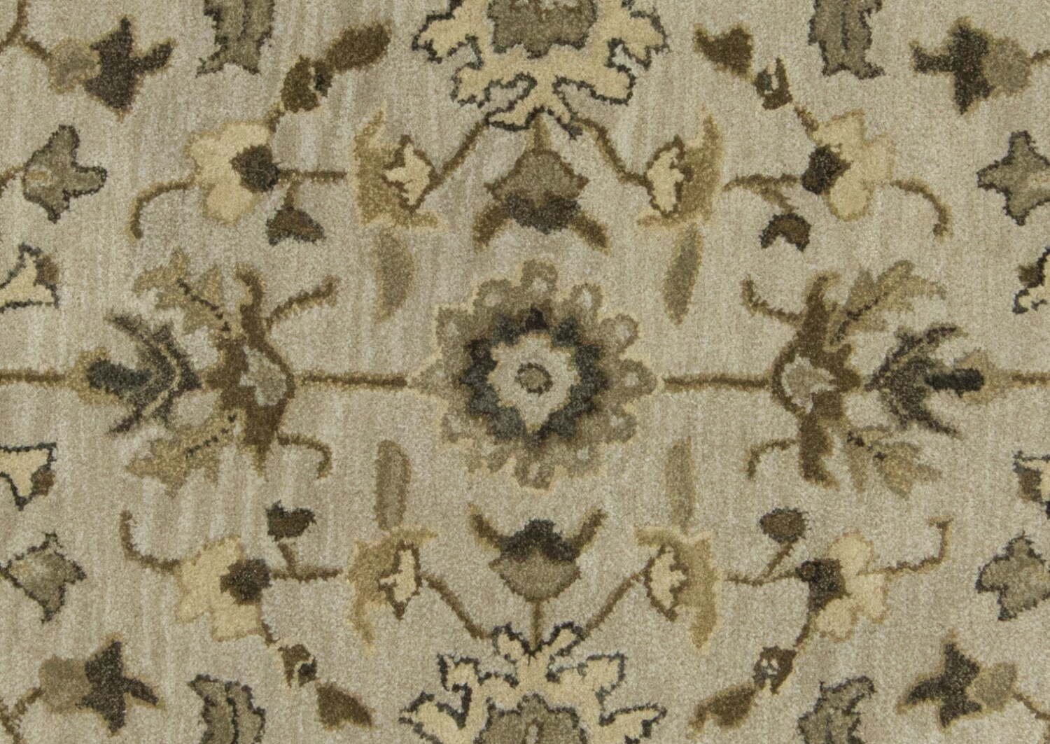 Eaton Traditional Gray and Taupe Hand-Tufted Wool Area Rug 8' x 11'