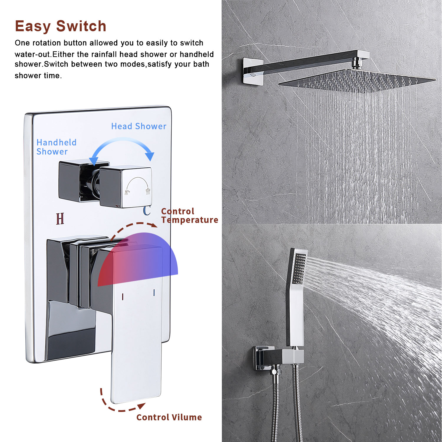 Tatayosi T269149 Showerhead-Bar-Panels - View #5