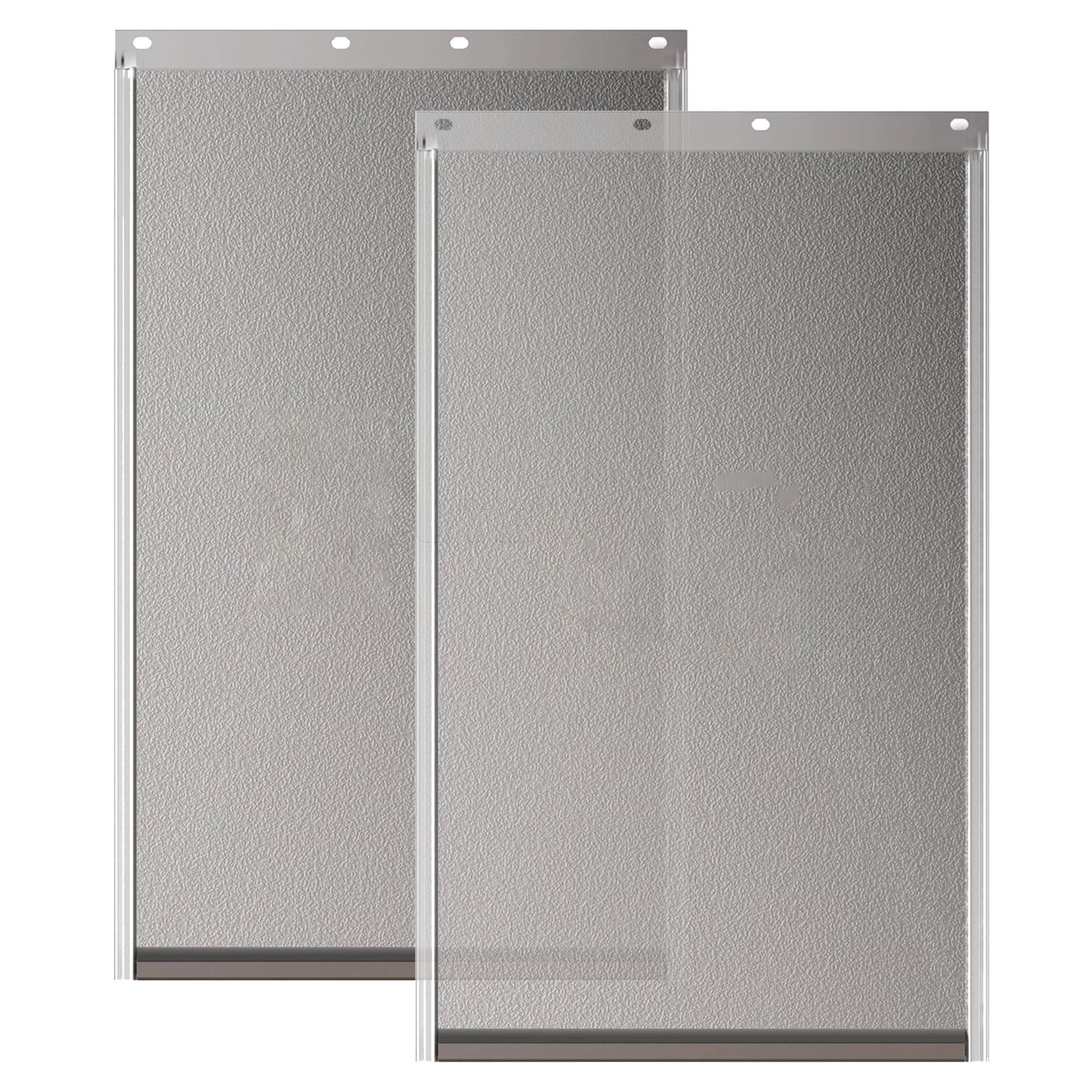 Etokfoks  2 pack medium pet door replacement flap magnetic closure 8 1 4 in W x 12 3 4 in H non toxic rubber with screws for dog and cat