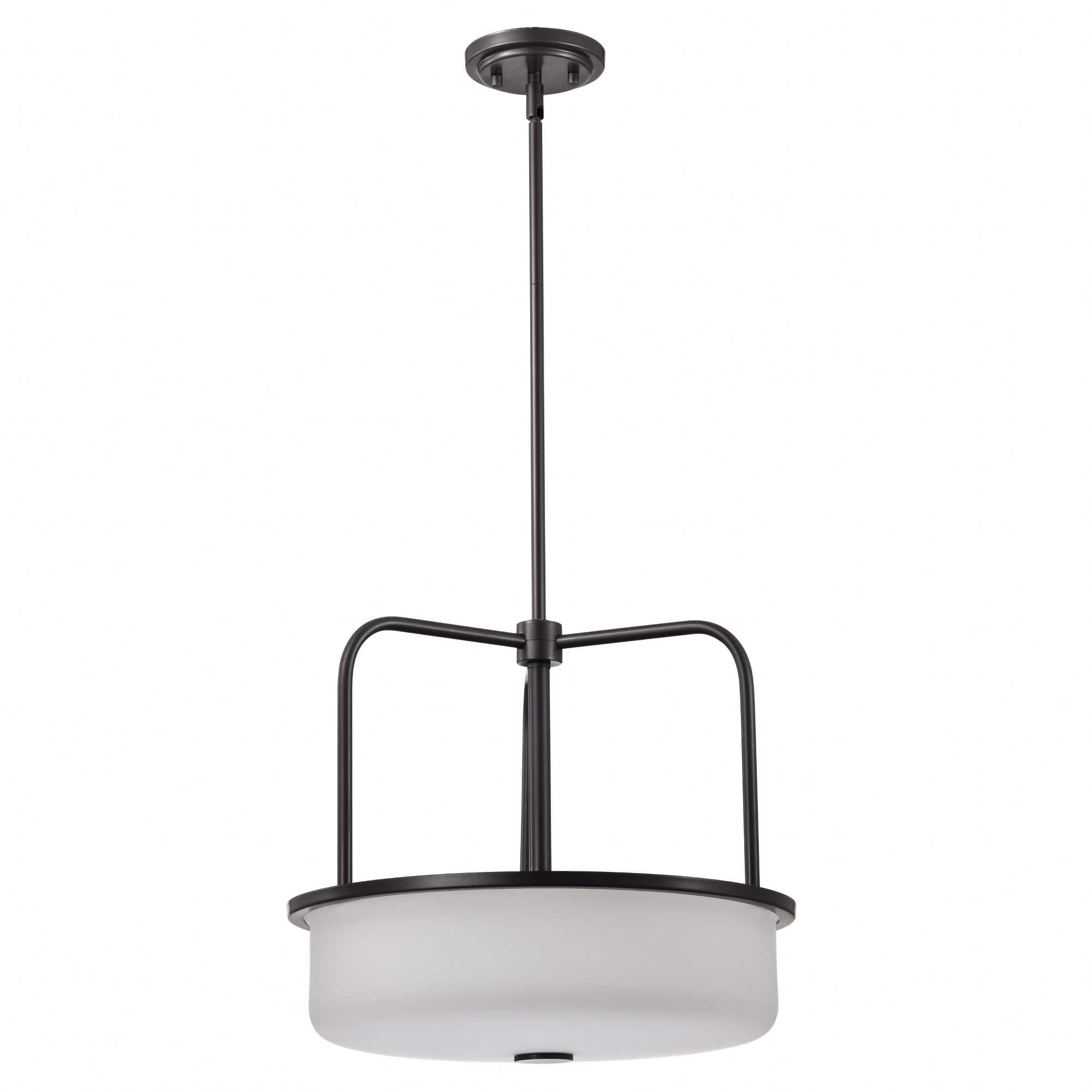 Nuvo Lighting Warren 3 - Light Gunmetal incandescent Steel Pendant Light