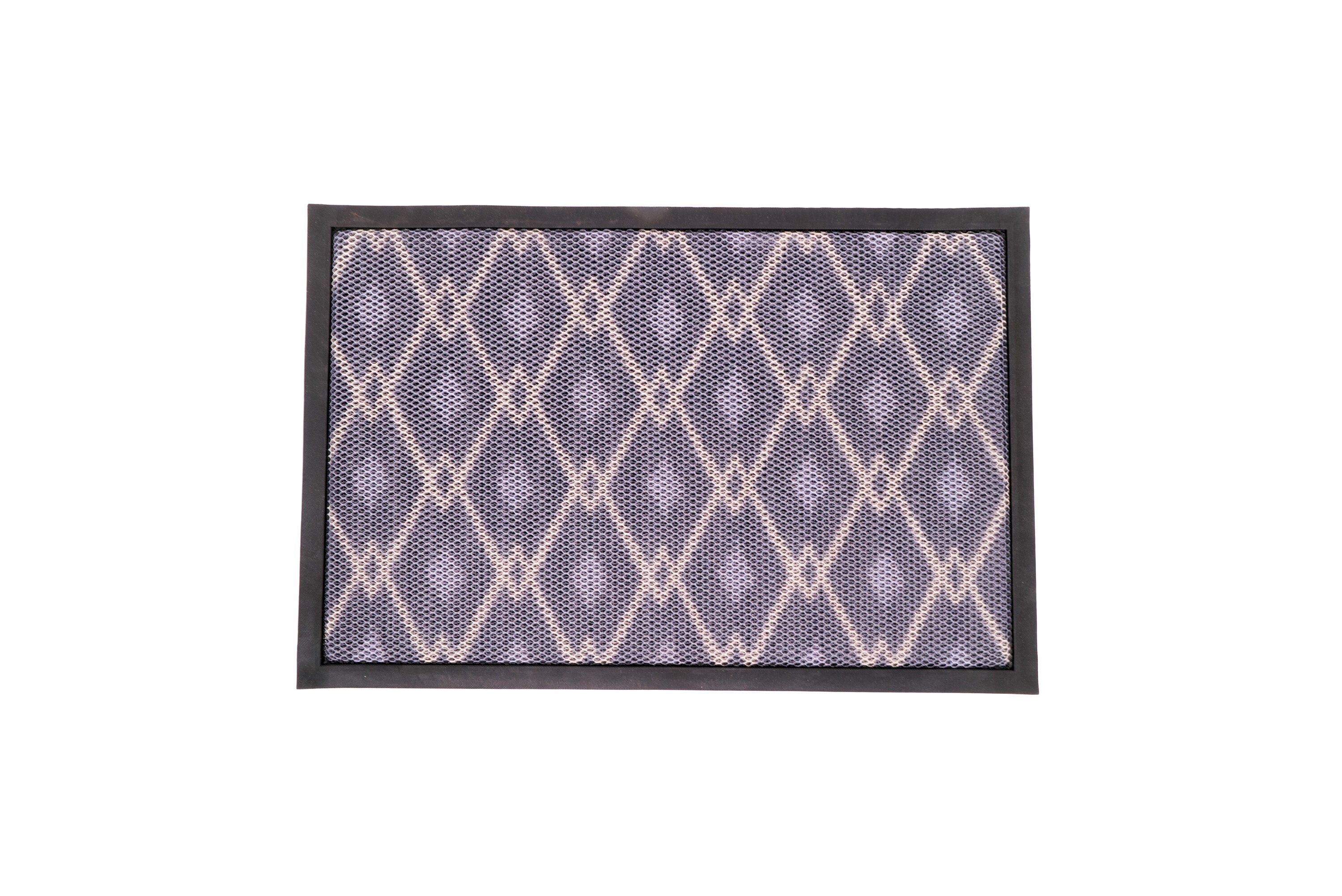 Yeiser Research & Development LG8022IKBE 24-in x 36-in Blue Rubber Non-Slip Grip Indoor or outdoor Decorative Door Mat