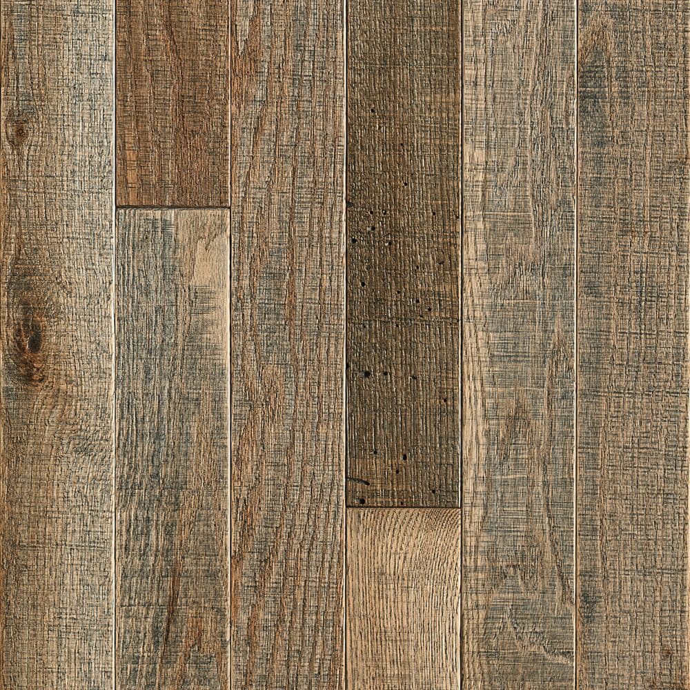 Bruce WLSKMB39L16X (Sample) Barnwood Living Monroe Oak Solid Wirebrushed Hardwood Flooring