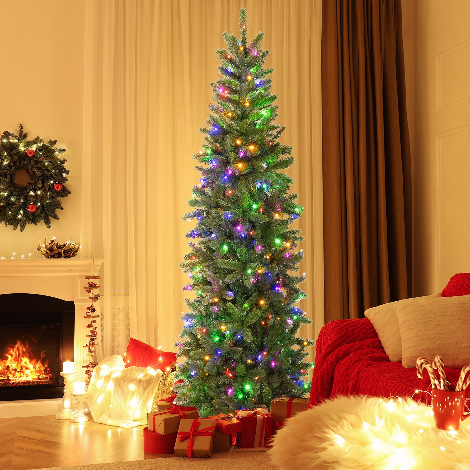 WELLFOR HYJ24030US Artificial-Christmas-Trees - View #6