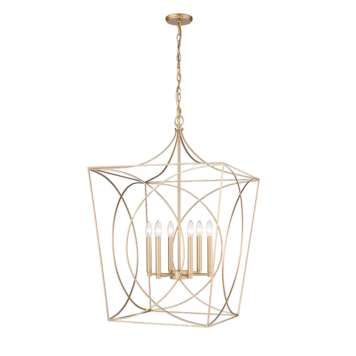 Modern Gold 24" Incandescent and LED Pendant Light