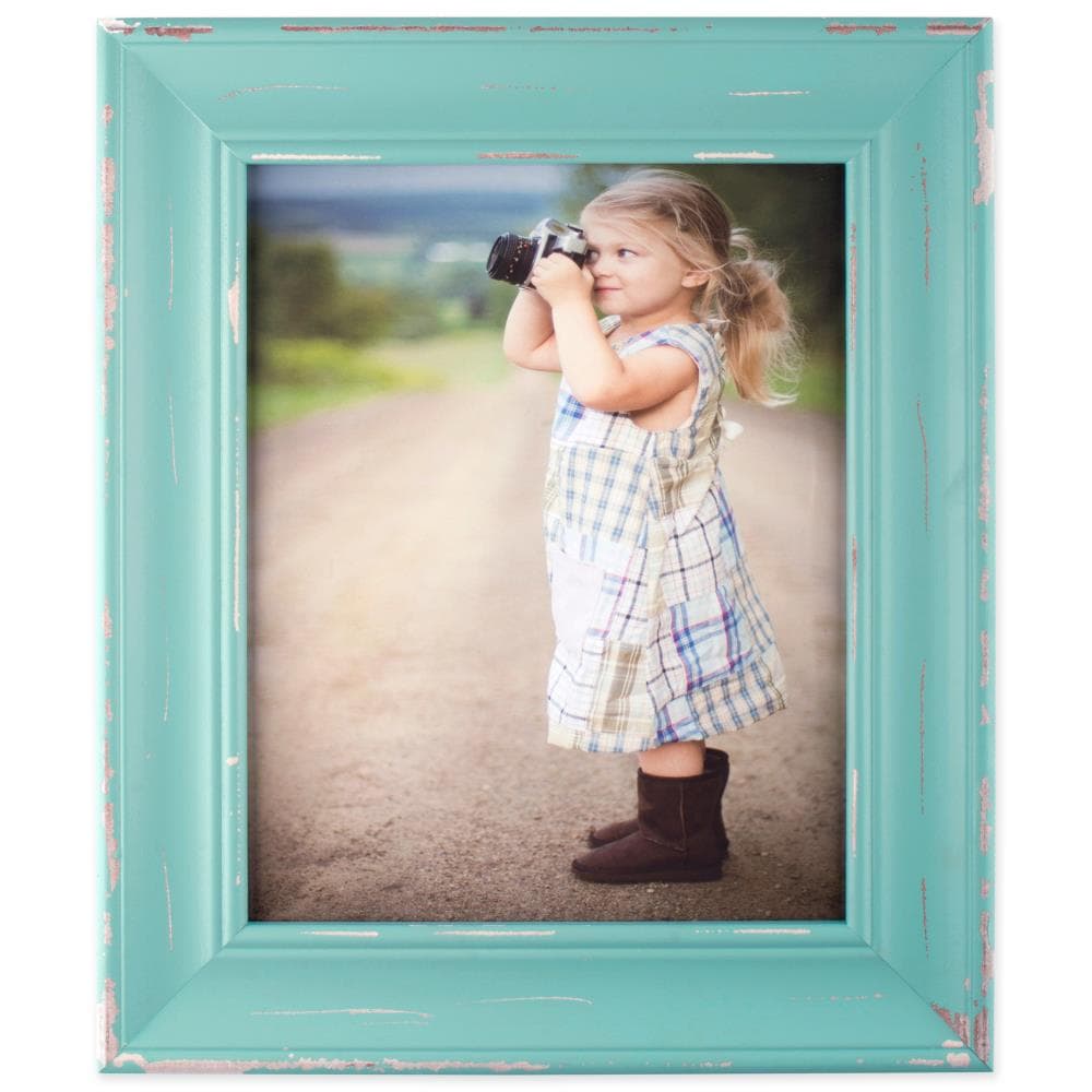 DII Z01763 Blue Composite Picture Frame (8-in x 10-in)
