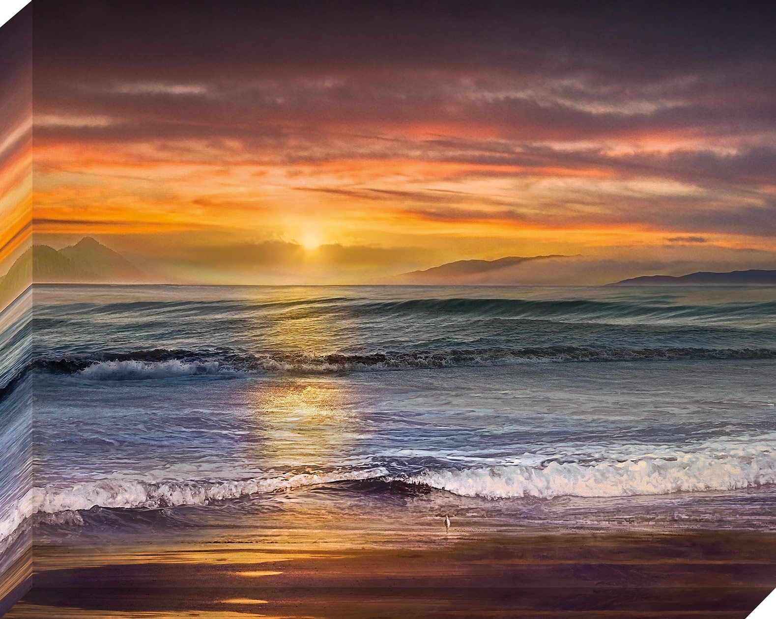  1509-8001LOW 30-in H x 38-in W Landscape Print on Canvas