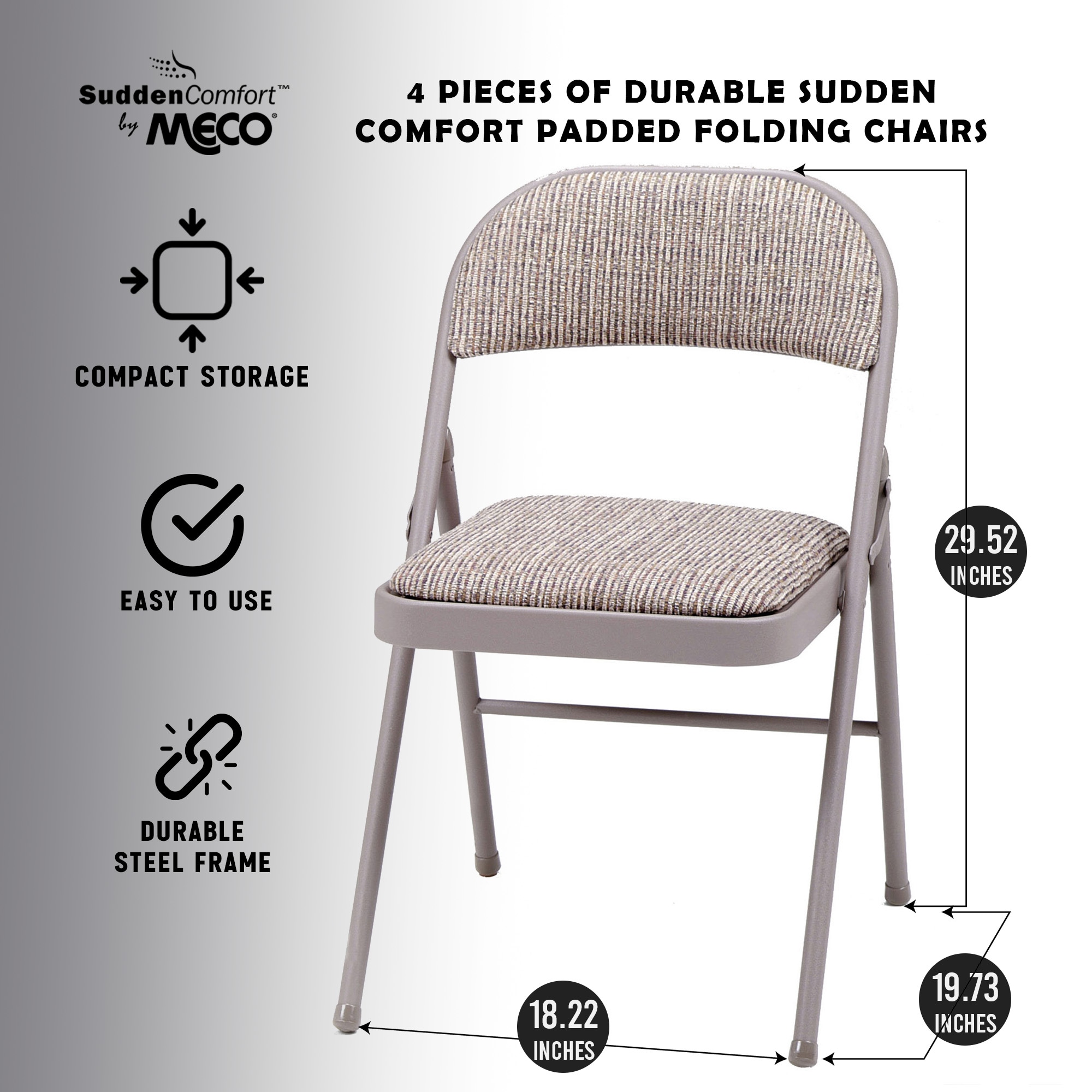 MECO 188680 Folding-Chairs - View #3