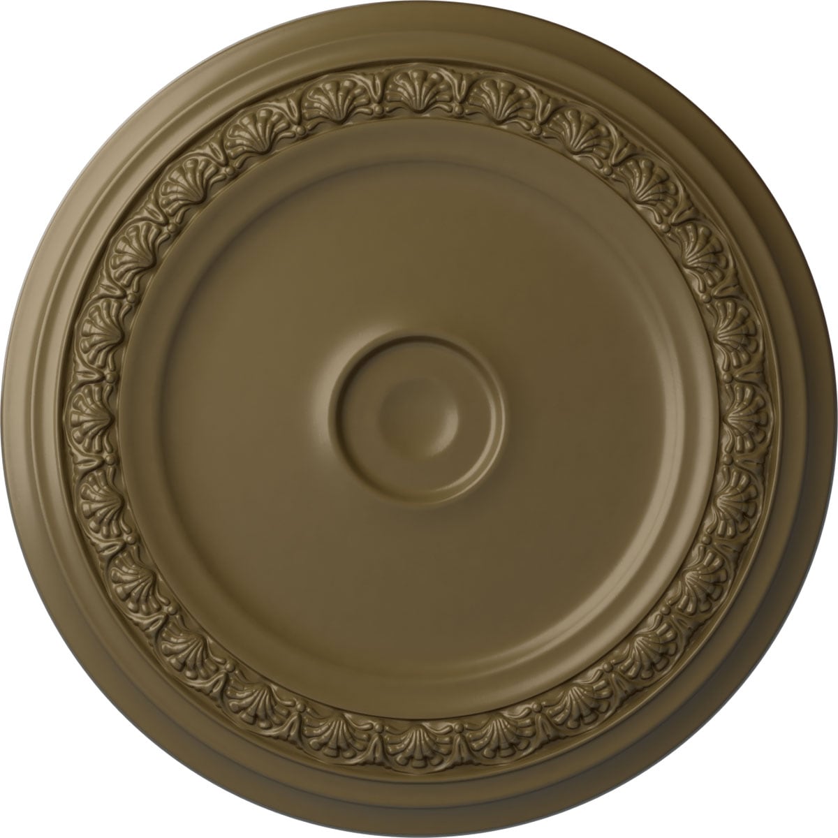 Ekena Millwork CM31CAMMF Carlsbad 31.125-in W x 31.125-in L Painted Mississippi Mud Polyurethane Split Ceiling Medallion