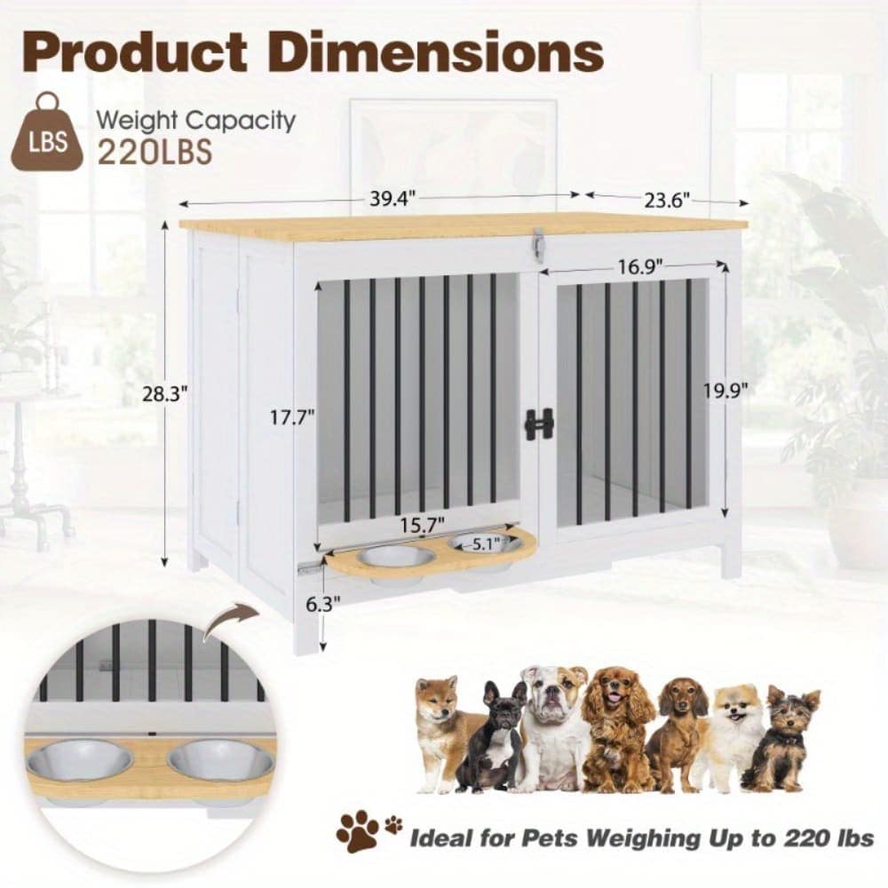 U-HOMY ZZ-068WH-PT Pet-Crates-Carriers - Thumbnail View #3