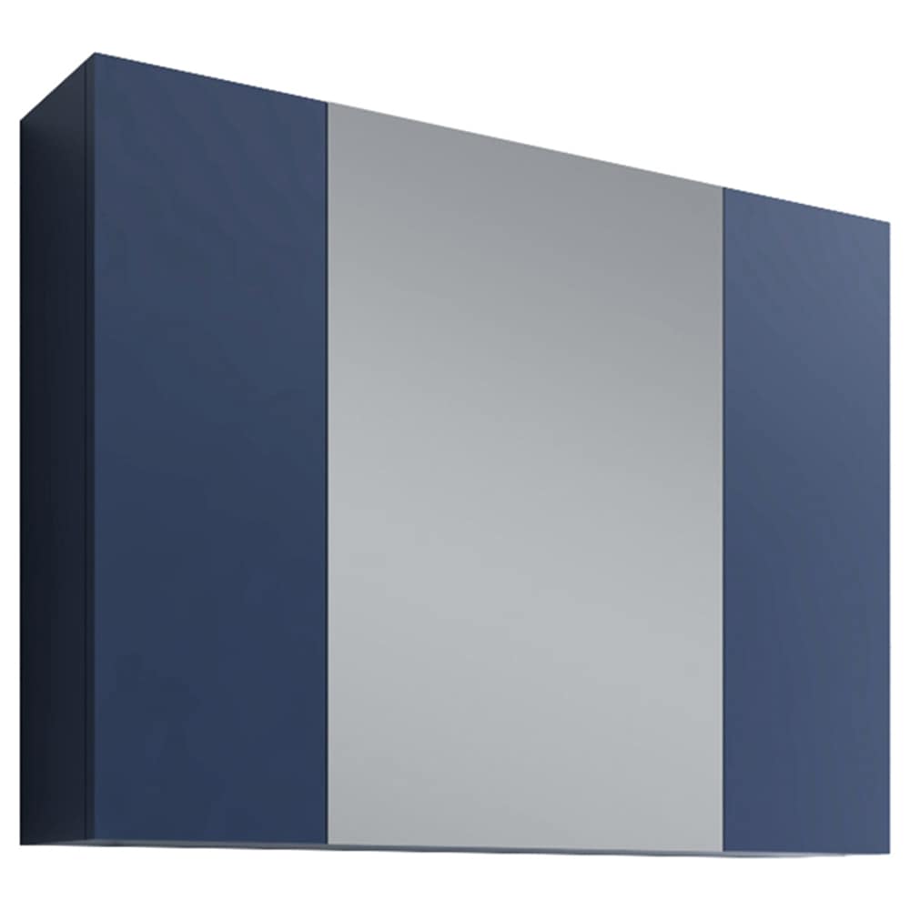 Fresca FMC6183RBL Modello 32-Inches x 24-Inches Surface Mount Royal Blue Mirrored Rectangle Soft Close Medicine Cabinet