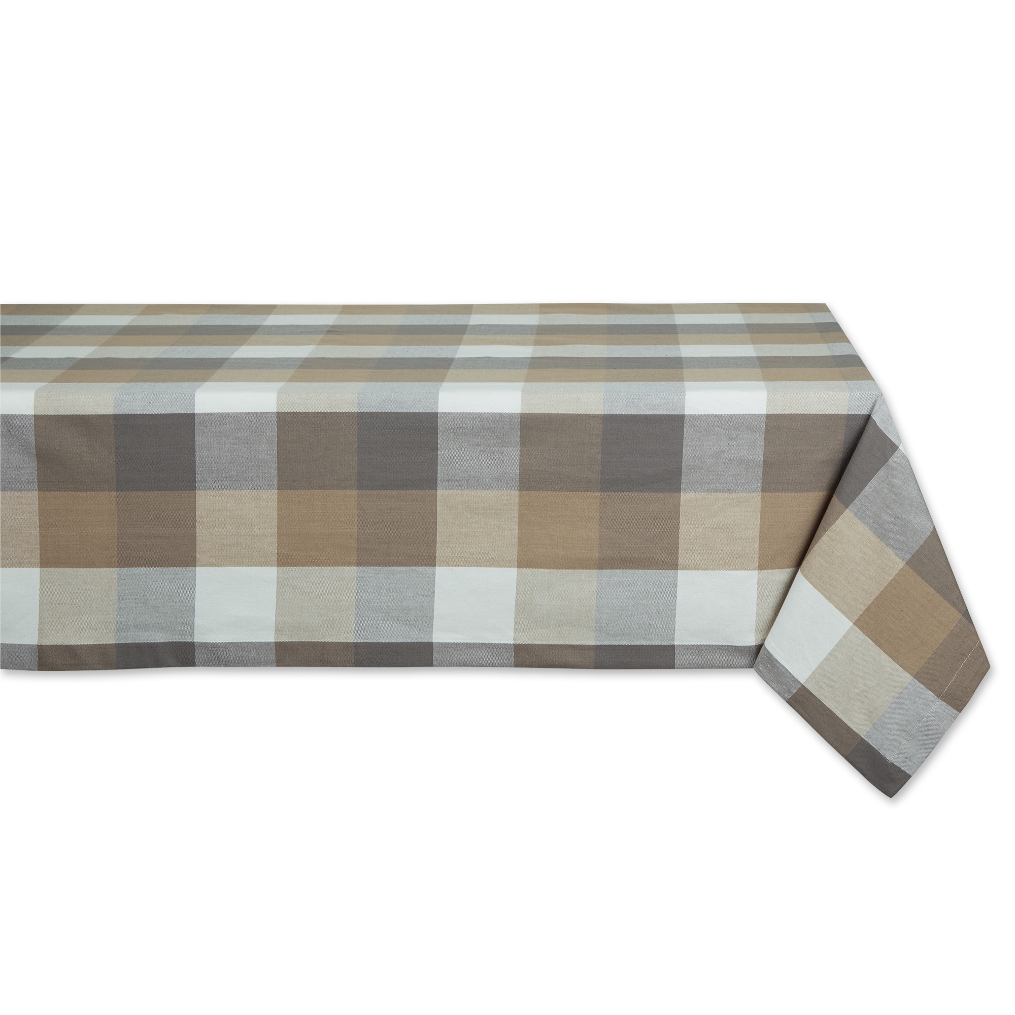 DII  Tri Color Check Tablecloth