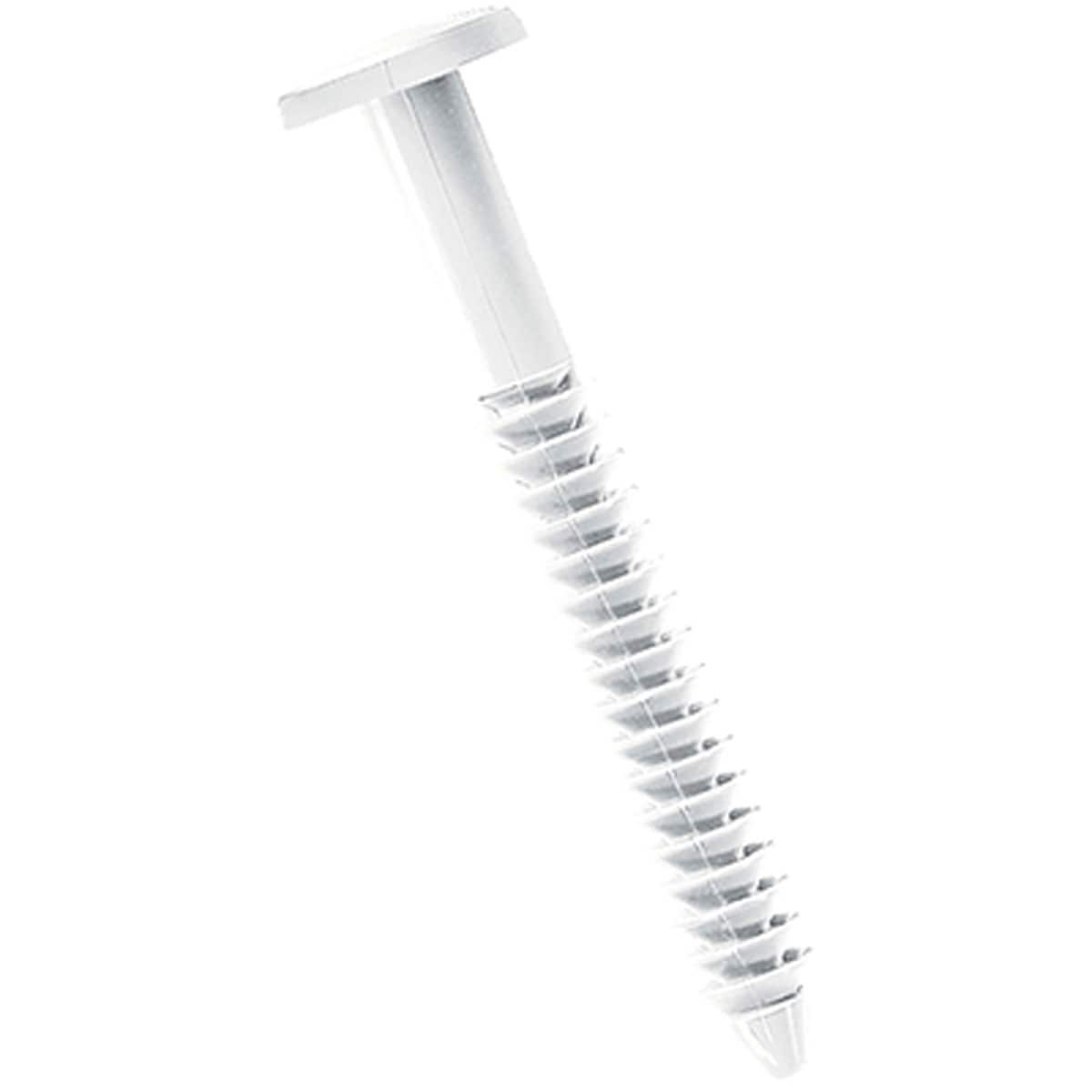 Ekena Millwork LVSL0008WH 8 -Pack Fasteners for Exterior Shutters