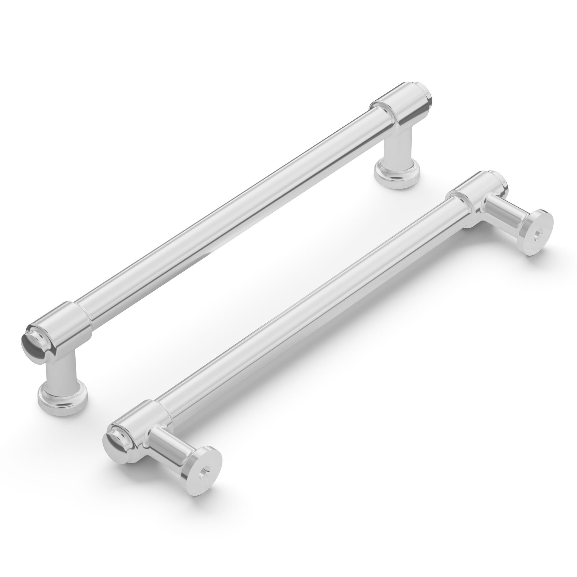 Hickory Hardware H077854CH Piper 6-5/16-in , 160mm Center to Center Chrome Cylindrical Bar