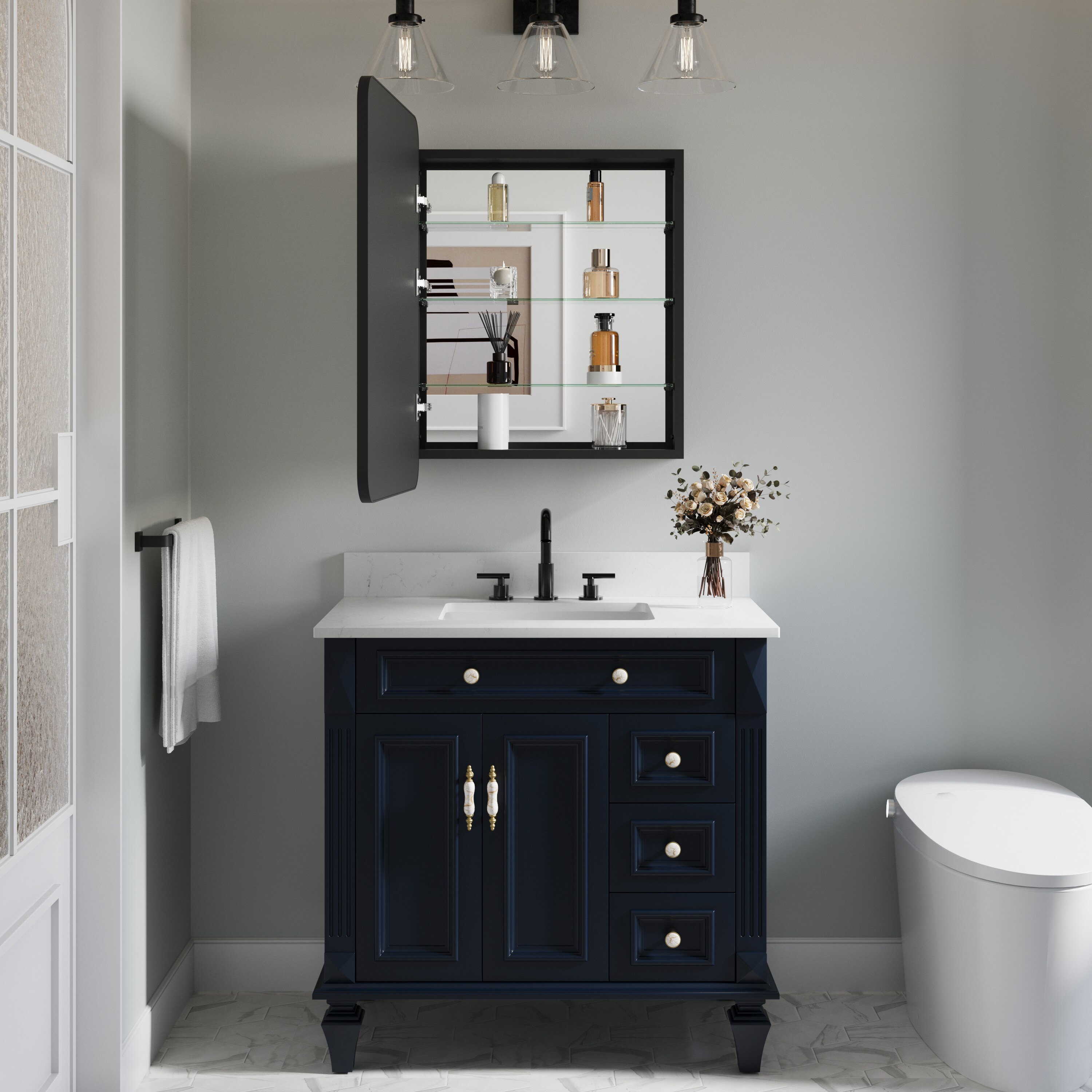 CALVON LEABCA2432 Bathroom-Medicine-Cabinets - View #15
