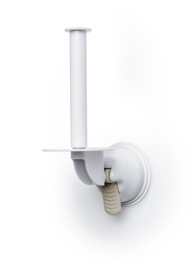 MHI 31304 Safe-er-Grip White Tank Single Post Toilet Paper Holder