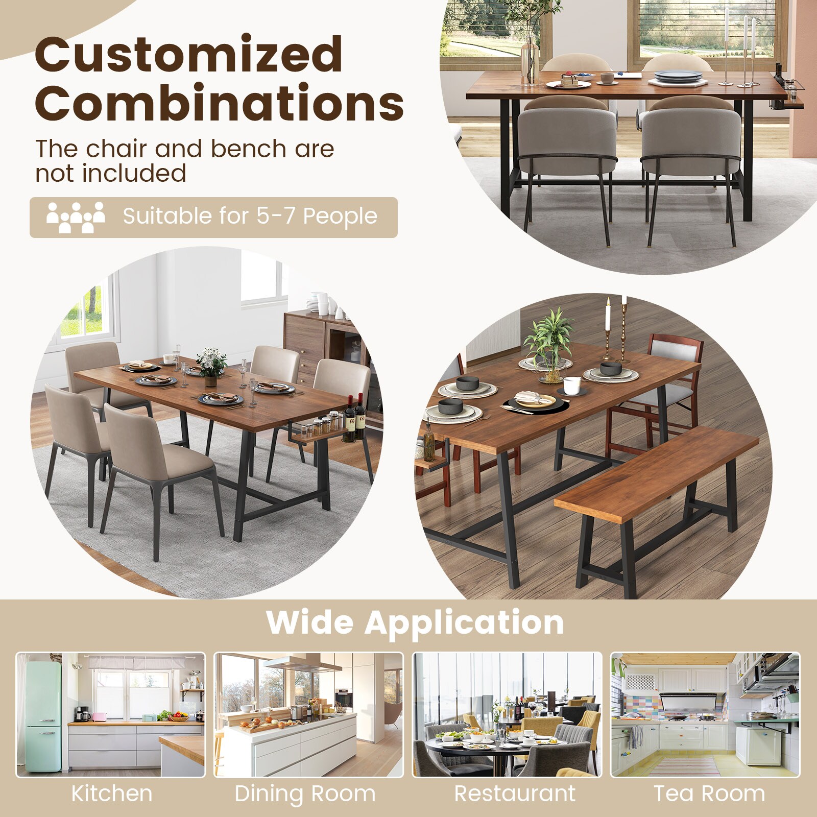 Wooakway FXLS0611-608F34 Dining-Tables - View #7