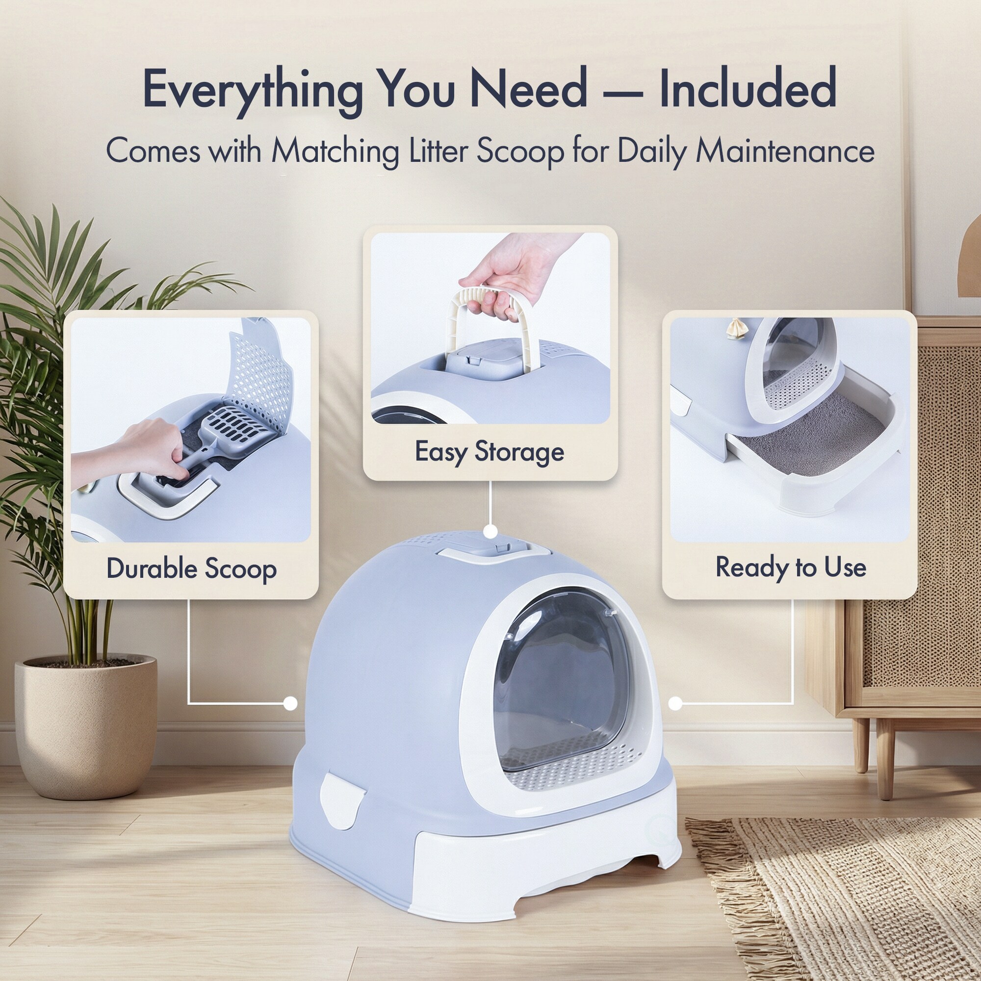 PawsMark QI003672 Cat-Litter-Box - View #3