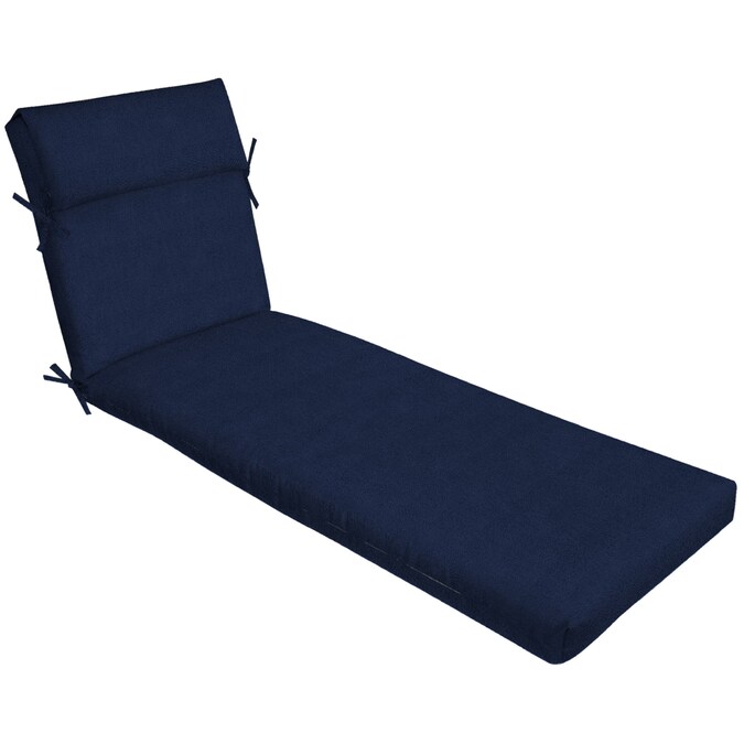 Roth Madera Linen Navy Patio Chaise, Purple Leaf Patio Chaise Lounge Sets 3 Pieces Outdoor Chair