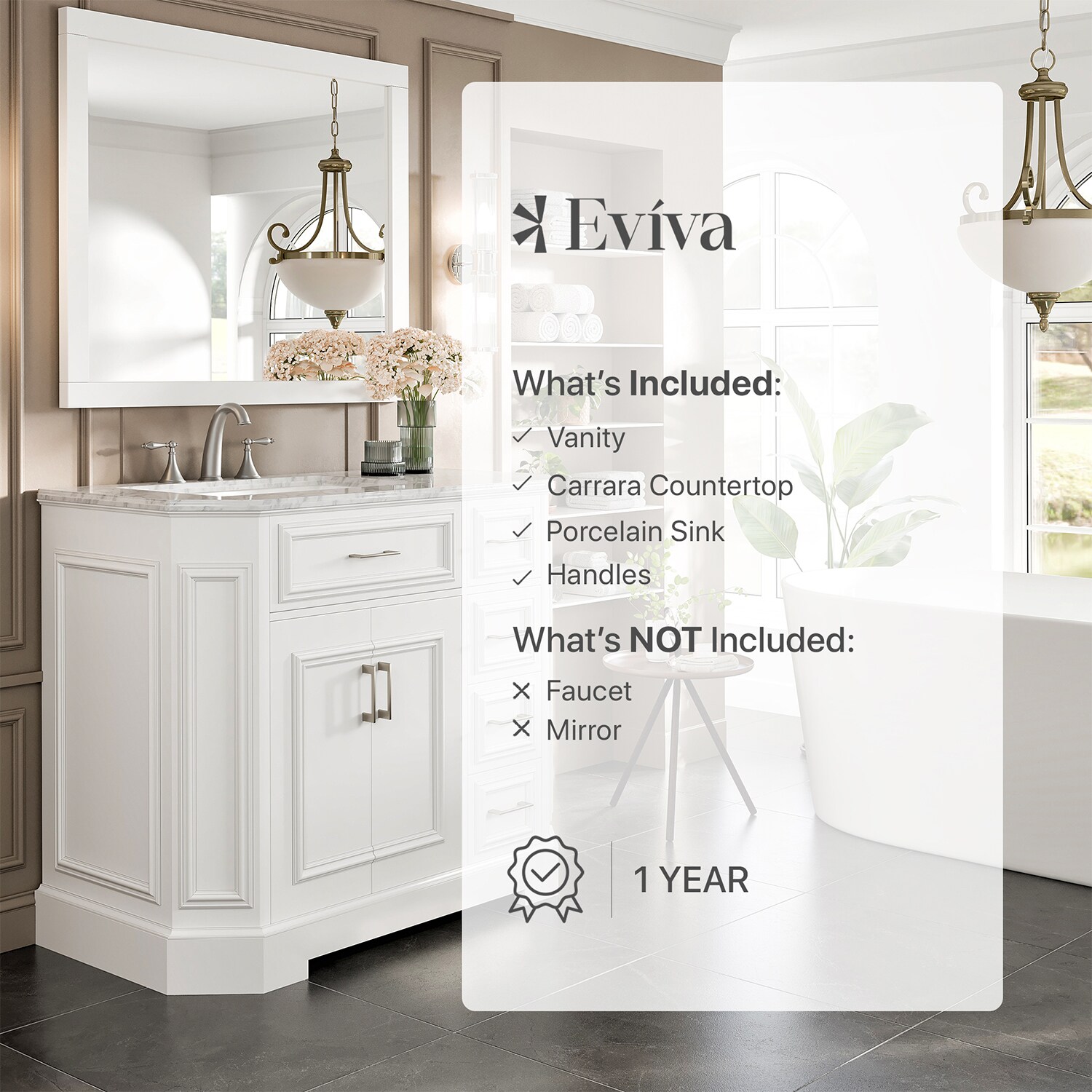 Eviva EVVN188-42WH Bath-Vanity-Combo - View #7