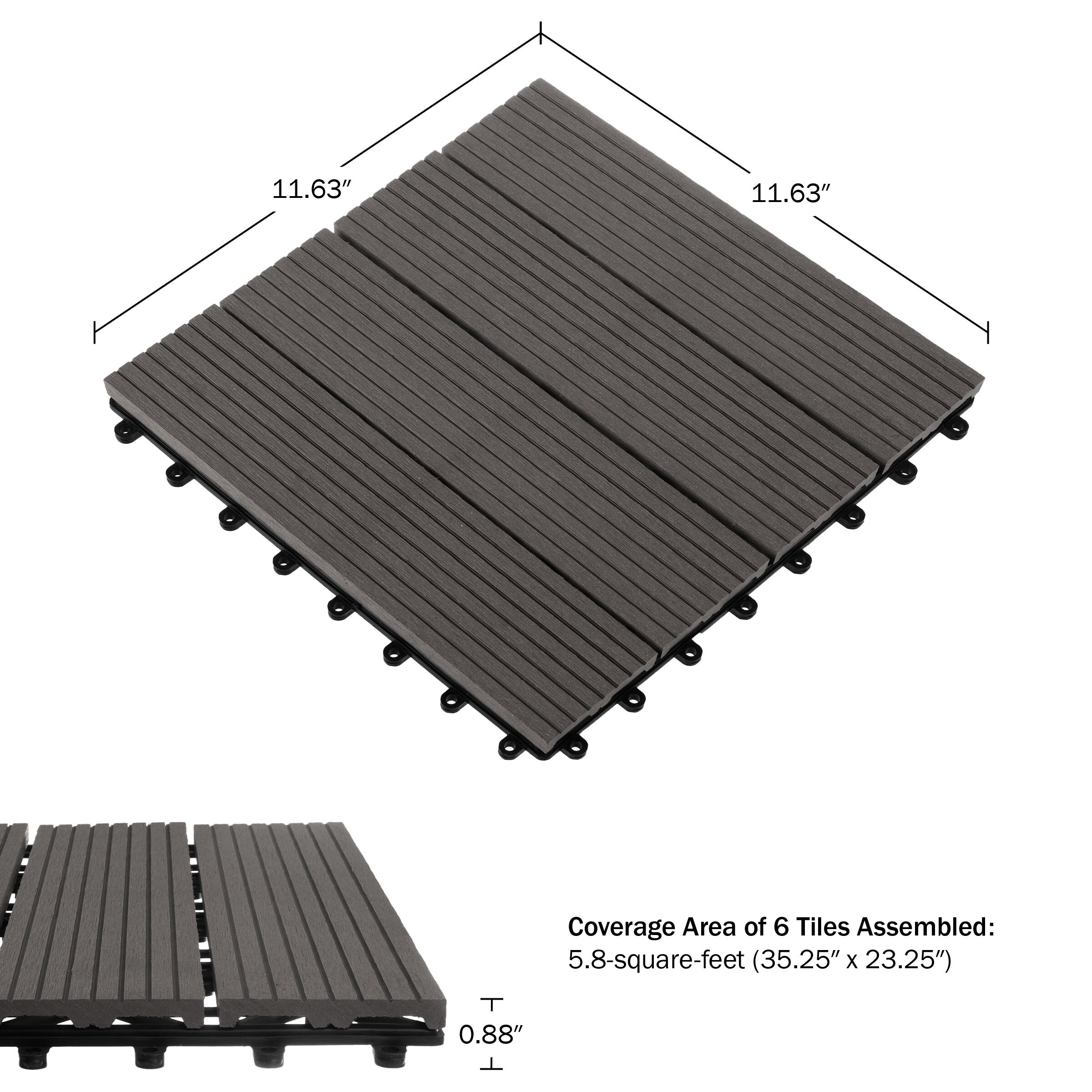 Pure Garden 50-LG1263 Deck-Tiles - View #7